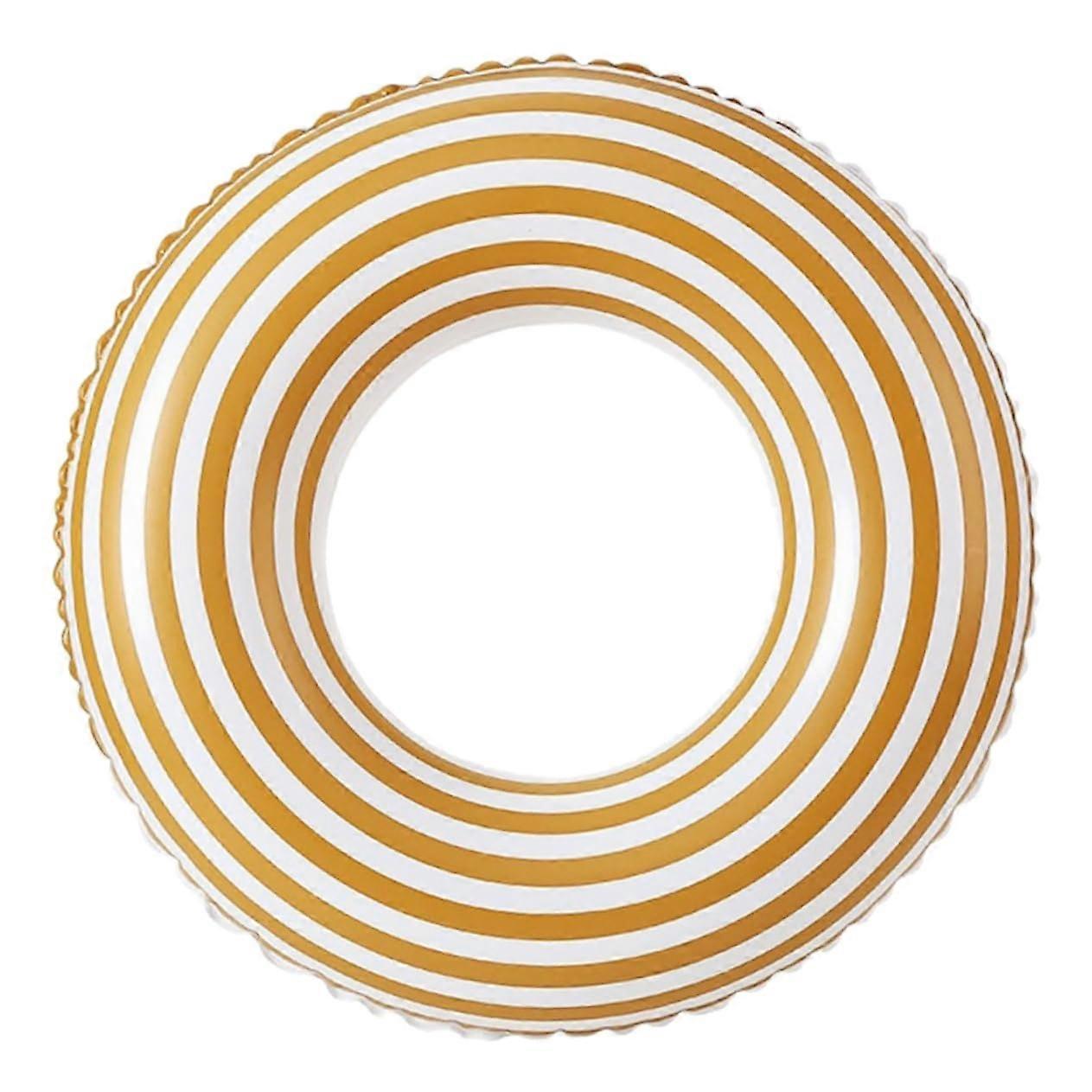 Striped PVC Swimming Ring, Inflatable Swimming Hose for Adults, Durable and Safe for Summer Fun in the Pool or on the Beach Water Toy