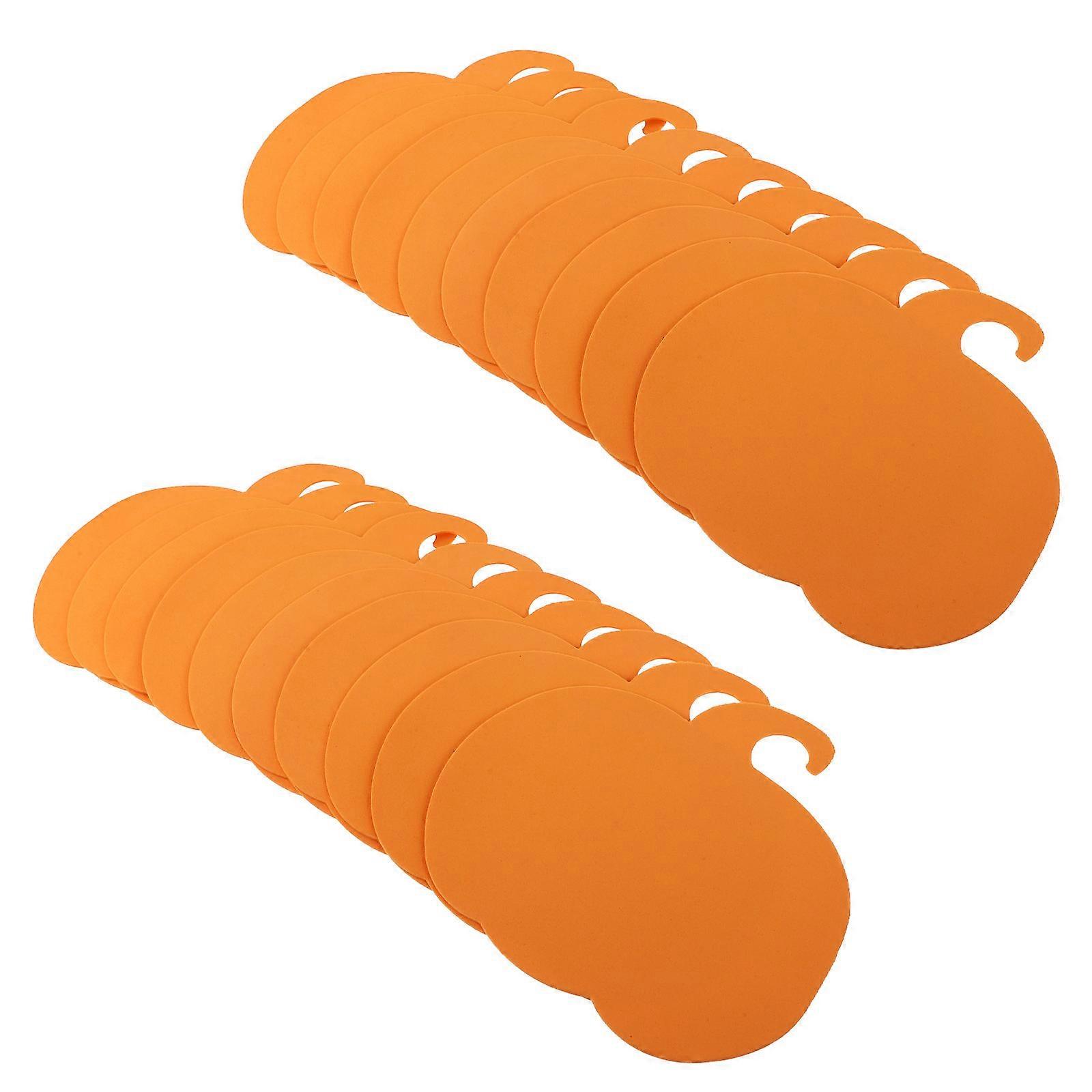 Orange Pumpkin Craft Board for Decor Made of Synthetic Material Great for Kids DIY Projects 20 Pieces