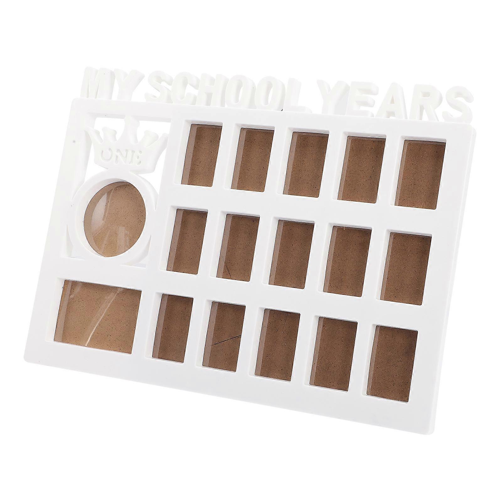 Sturdy Plastic School Years Picture Frame for Hanging Display – Modern Design to Cherish Growth Memories at Home