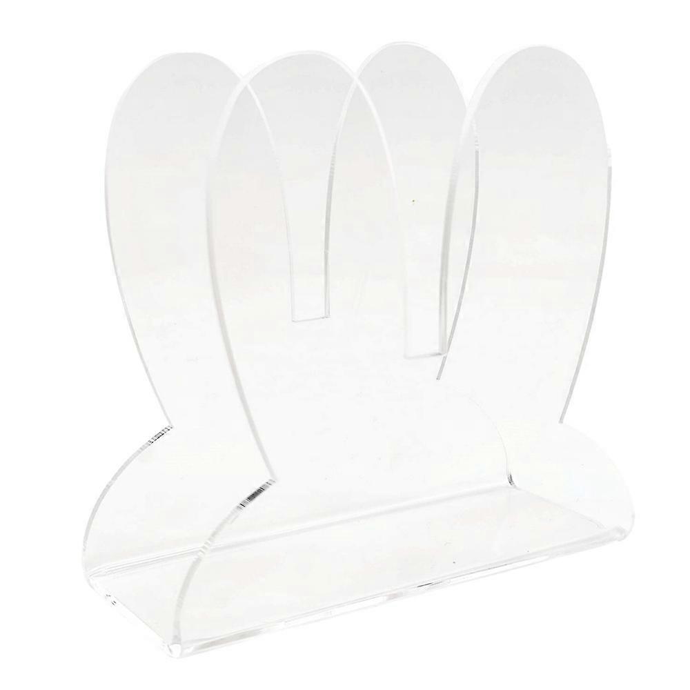 Acrylic Easter Bunny Ears Shape Napkin Storage Rack YX093