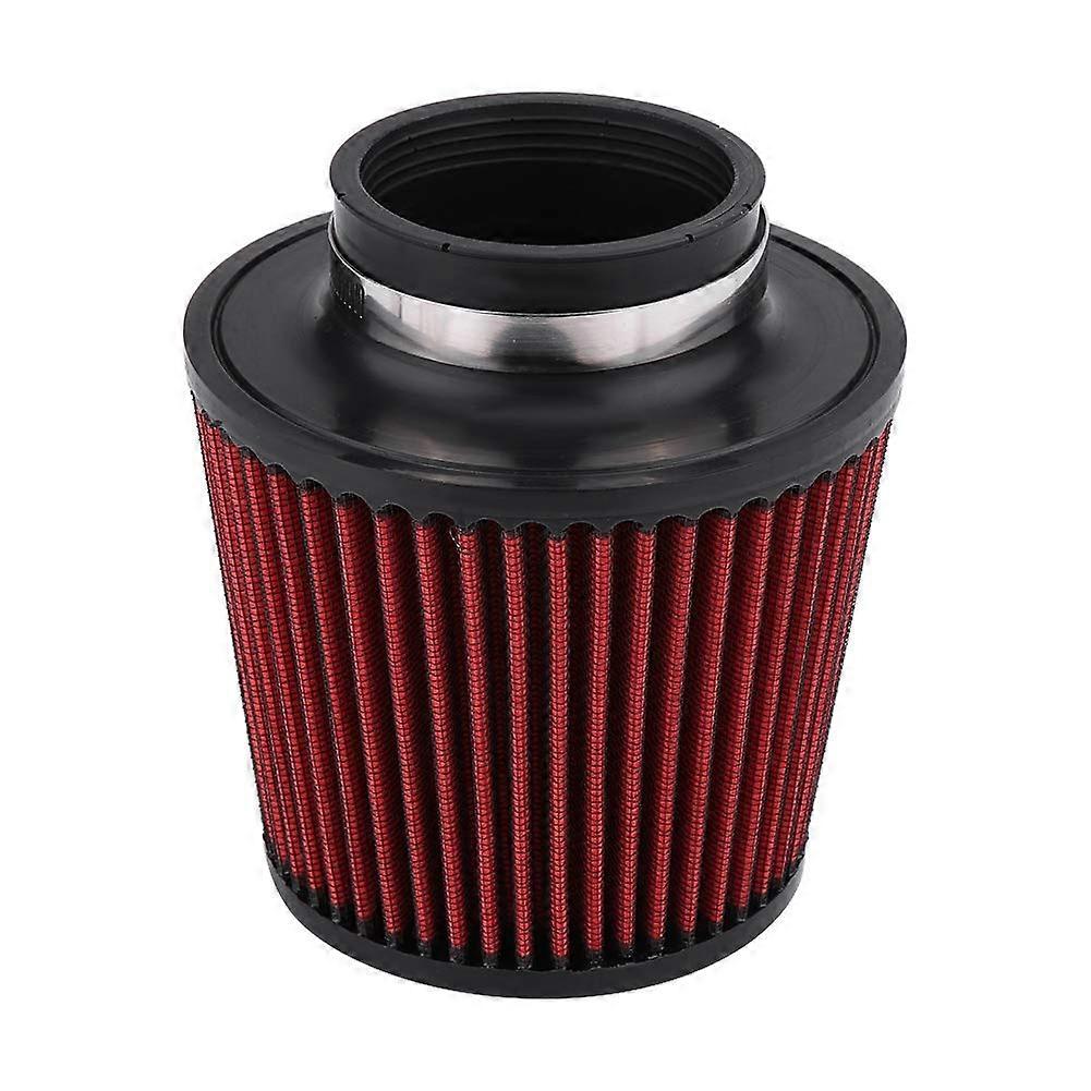 Universal Car Air Intake Filter - High Flow Round Cone Design, 76mm Size, Compatible with Most Vehicles