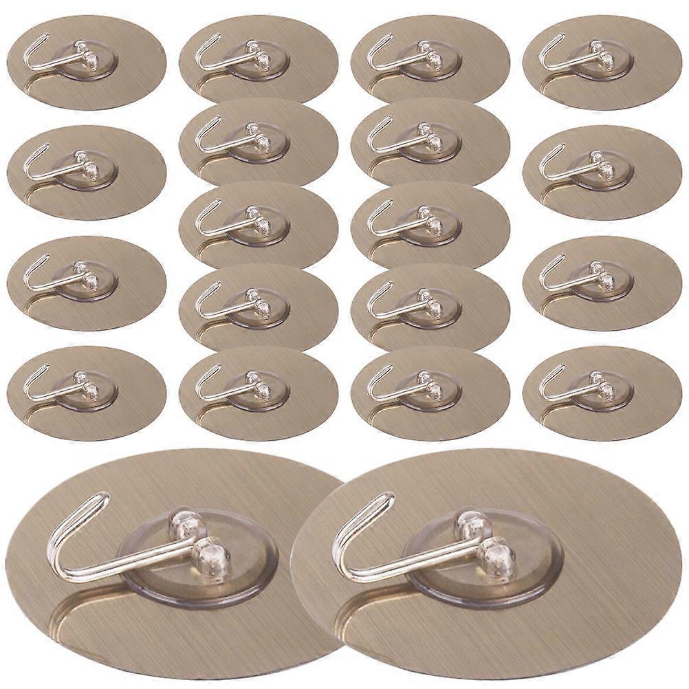 Traceless Hooks Wardrobe Hooks for Homeowners Diy Enthusiasts Bathroom 6.5X6.5X2.5CM 20Pcs