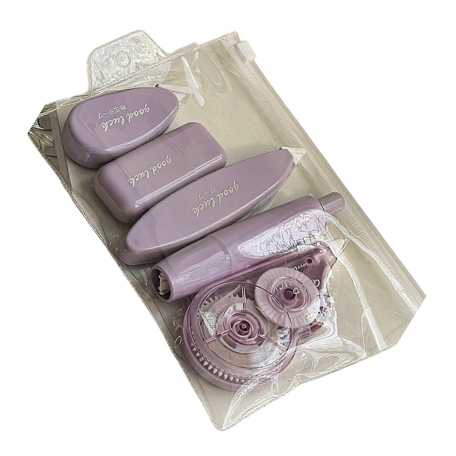 Paquet de 5 bandes de correction rétractables, rouleau de correction créatif, ruban blanc, fournitures scolaires