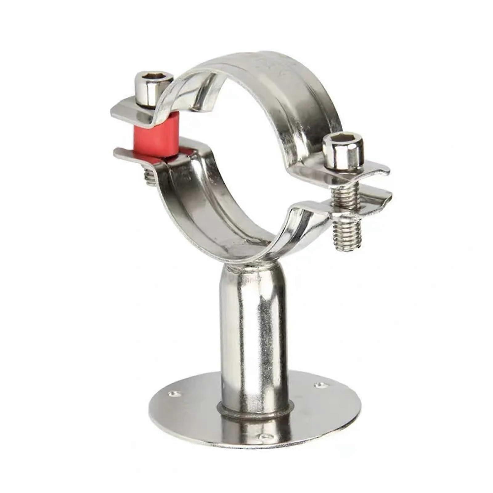 1 x 19108mm Tube O/D 2 Inch SS Pipe Clamp with Base 45mm Length 4245mm