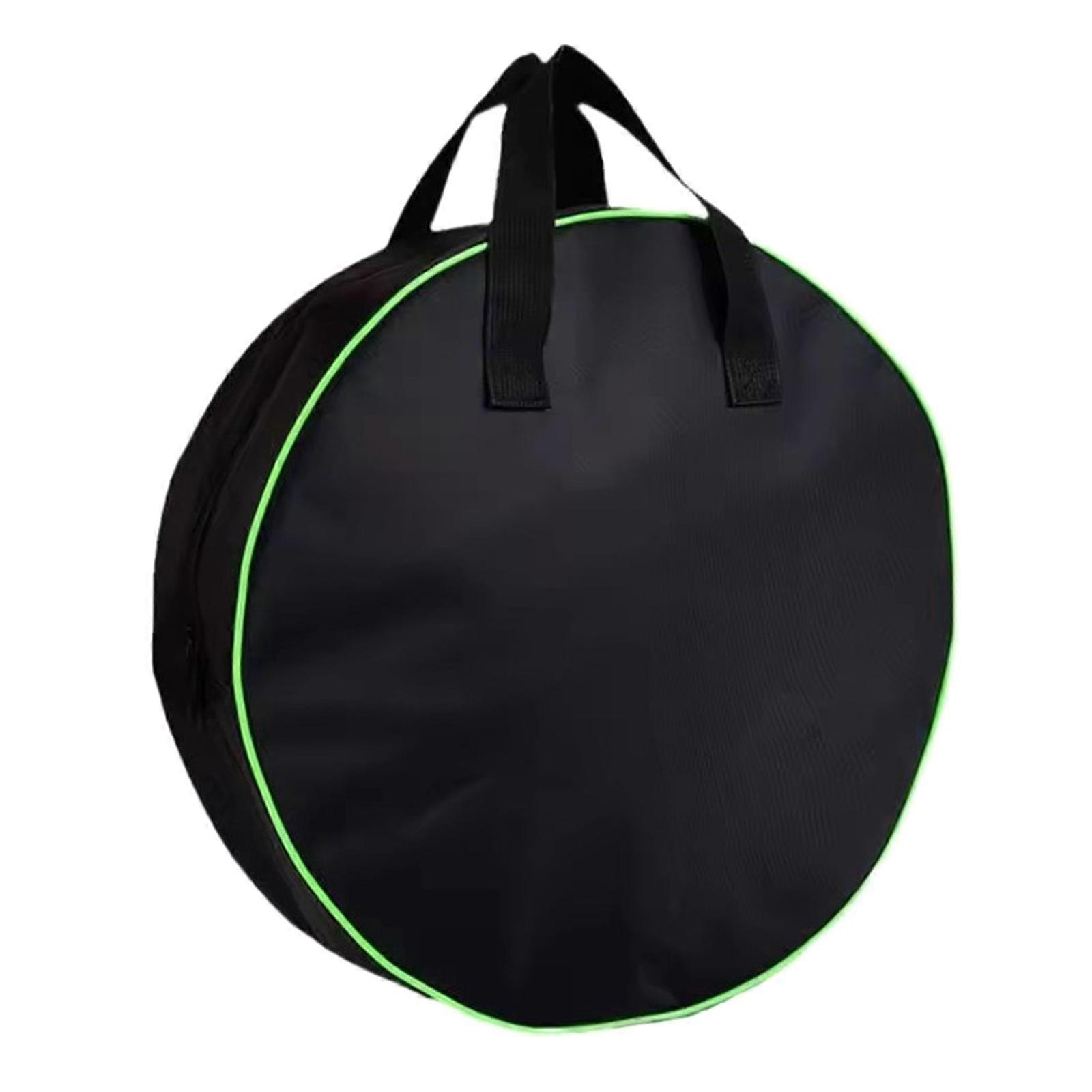 Electric Vehicle Charging Cord Storage Bag Case Water Resistant Large Compartment Organiser with Carrying Handle Rope  Green Small