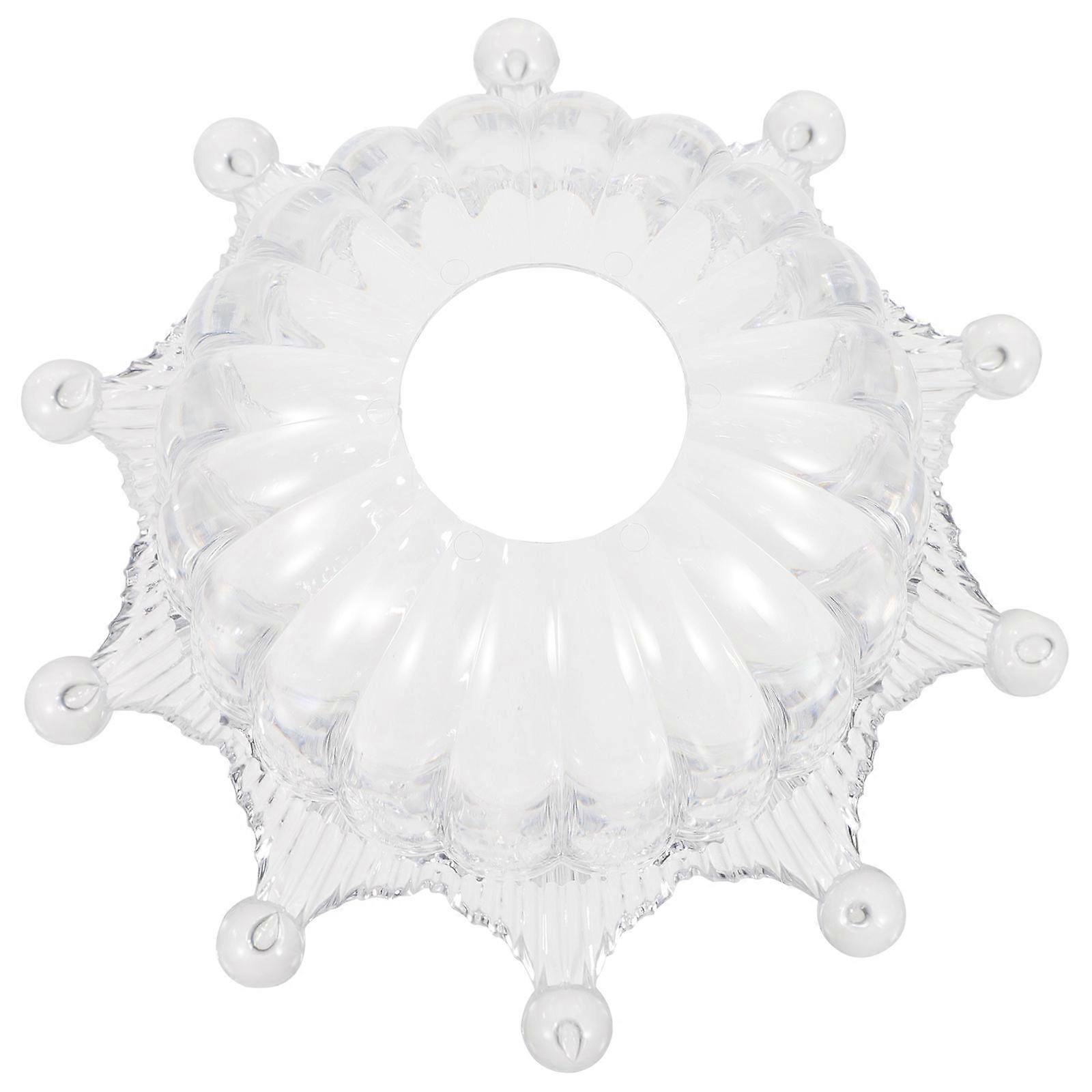 Hemoton 1 Set Chandelier Lamp Shade Clear Acrylic Pendant Lamp Shade Hanging Lamp Shade