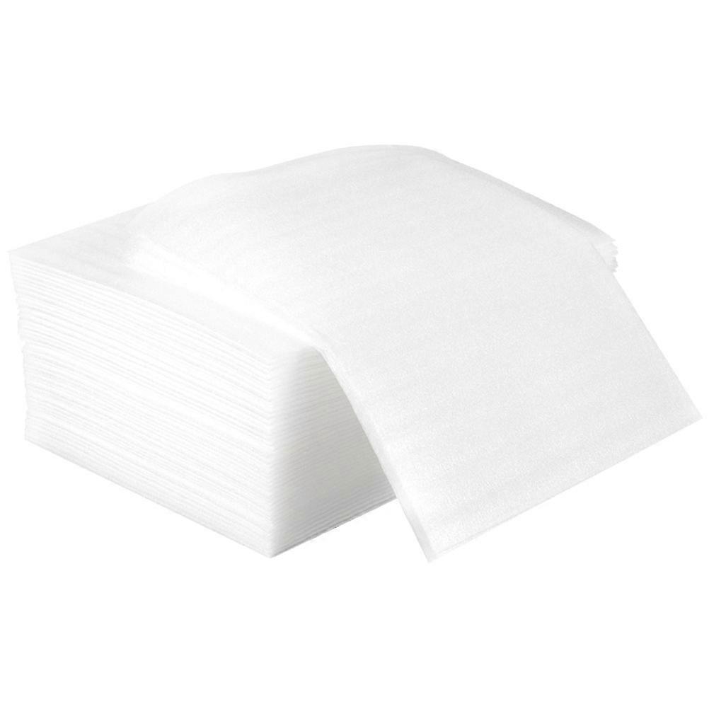 White Foam Wrap Bag Cushioning for Packaging 100Pcs Foam Wrap Sheets