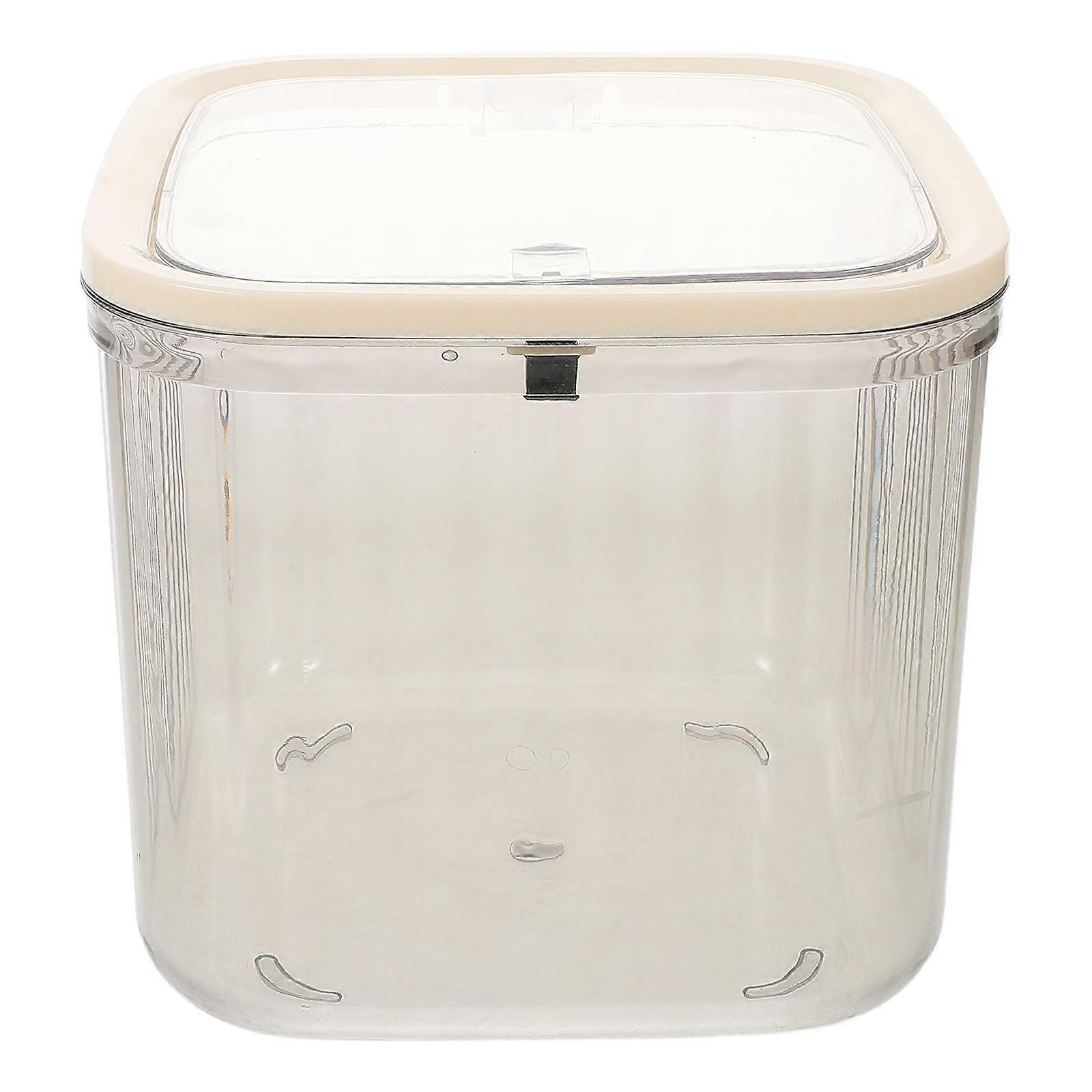 Transparent Small Desktop Trash Bin with Push Top Lid – Compact Plastic Waste Can for Vanity, Office, Kitchen & Home Organization – Easy to Clean &