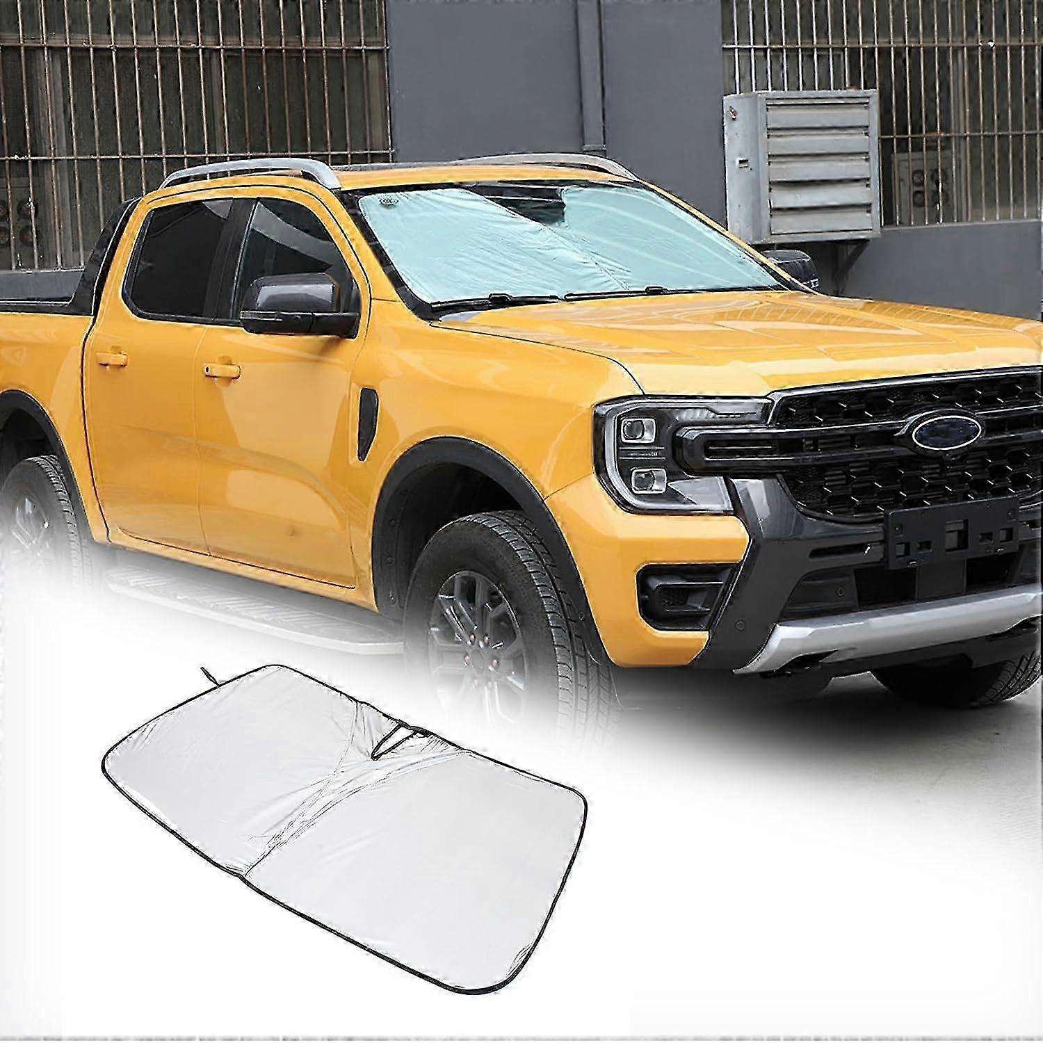 Car Front Window Sunshades, Car Sun Shade, Front Windshield Shades Block UV Ray Sun Visor Protector Curtain Compatible With Ford R SZRH A-W