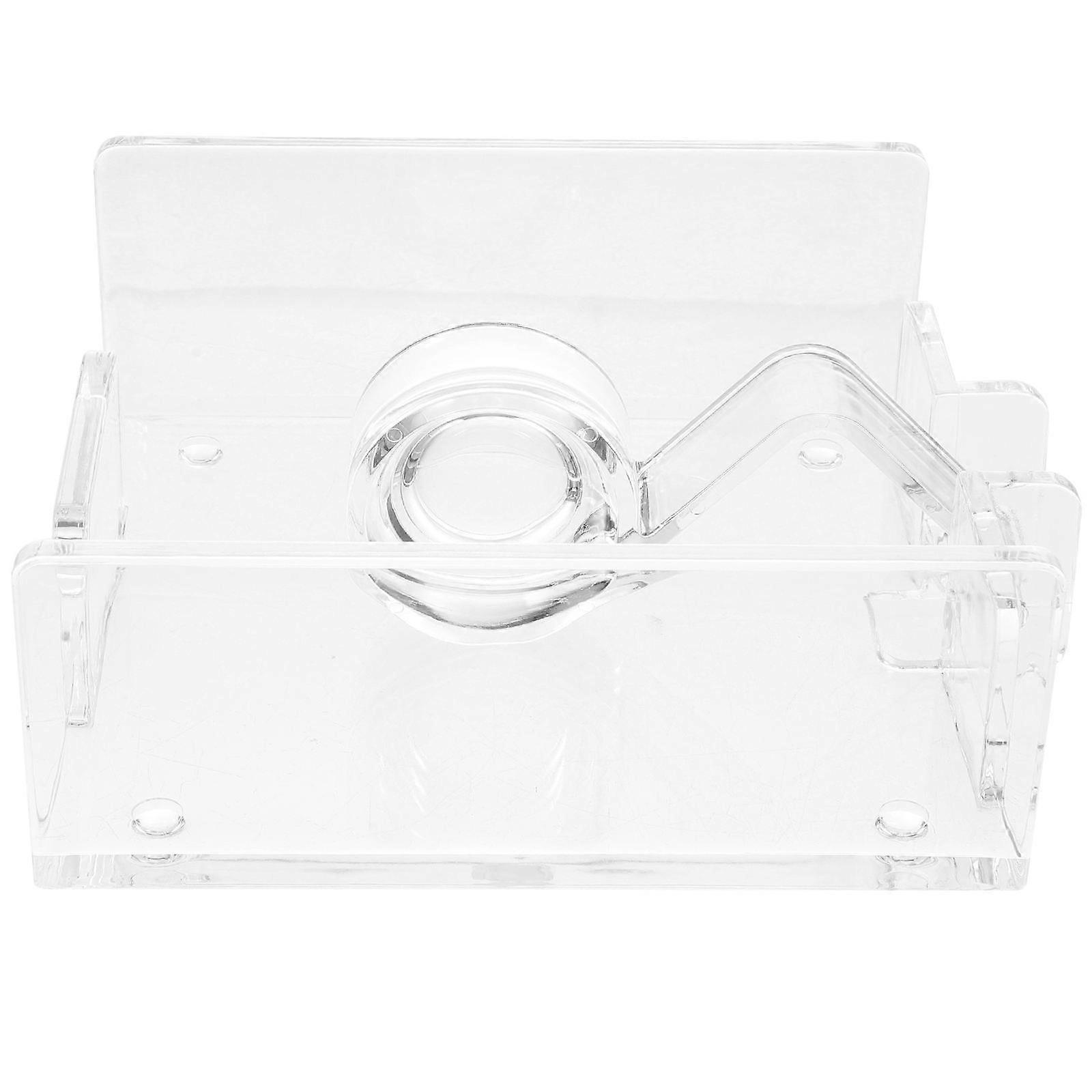 Acrylic Napkin Holder for Cocktail Paper Napkins with Convenient Access Transparent Practical Design