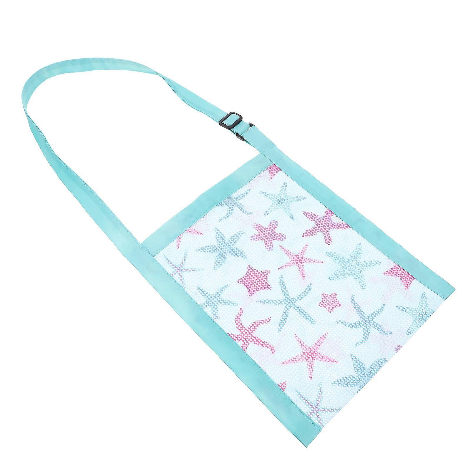 Breathable Mesh Bag For Kids 28x23x0.2cm Blue Storage Holder 1 Set