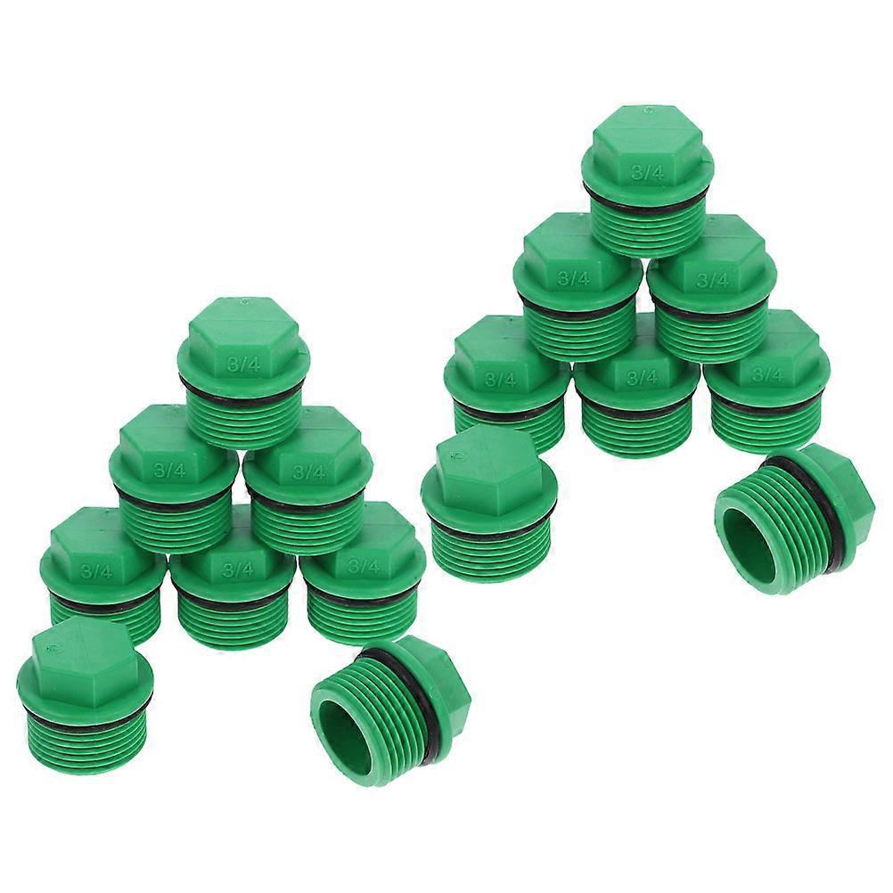 20PCS Garden Hose Fittings 3/4 Inch Water Pipe Plug for Drip Irrigation Hose End Cap