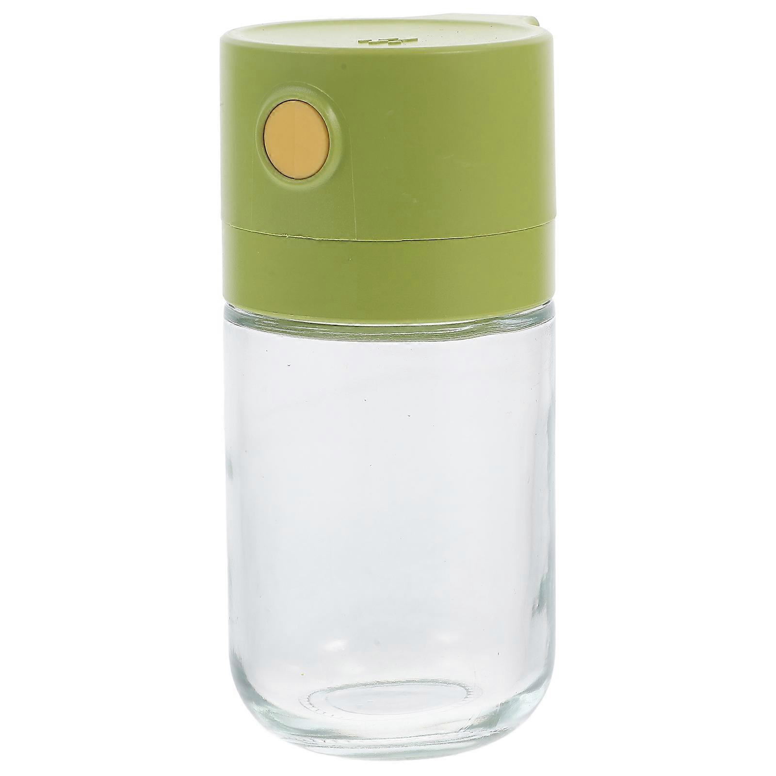 Glass Spice Jar Green for Kitchen Use with Precision