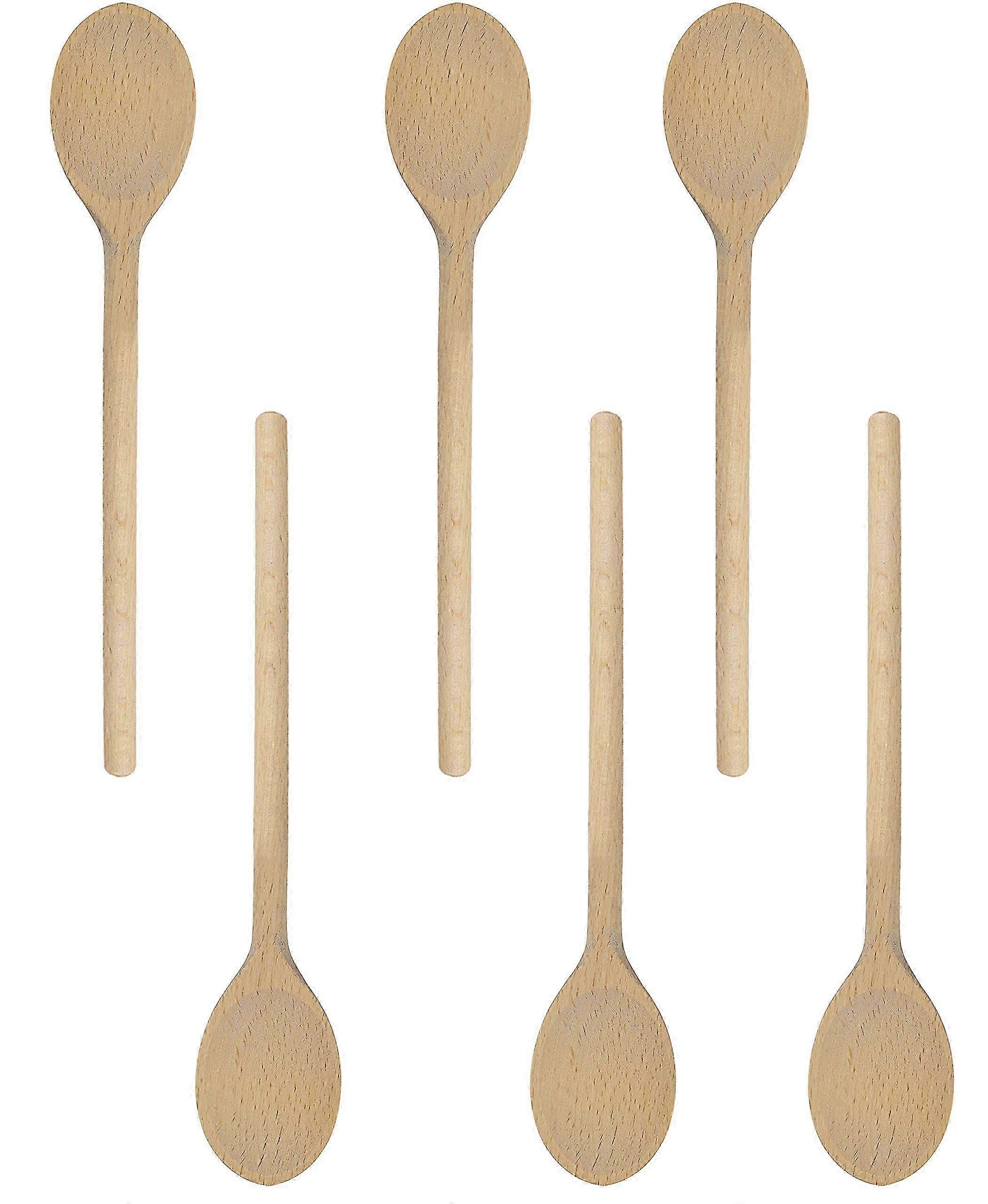 Classic 6-Pack Beechwood Spoons  14-Inch Stirring & Serving Utensils