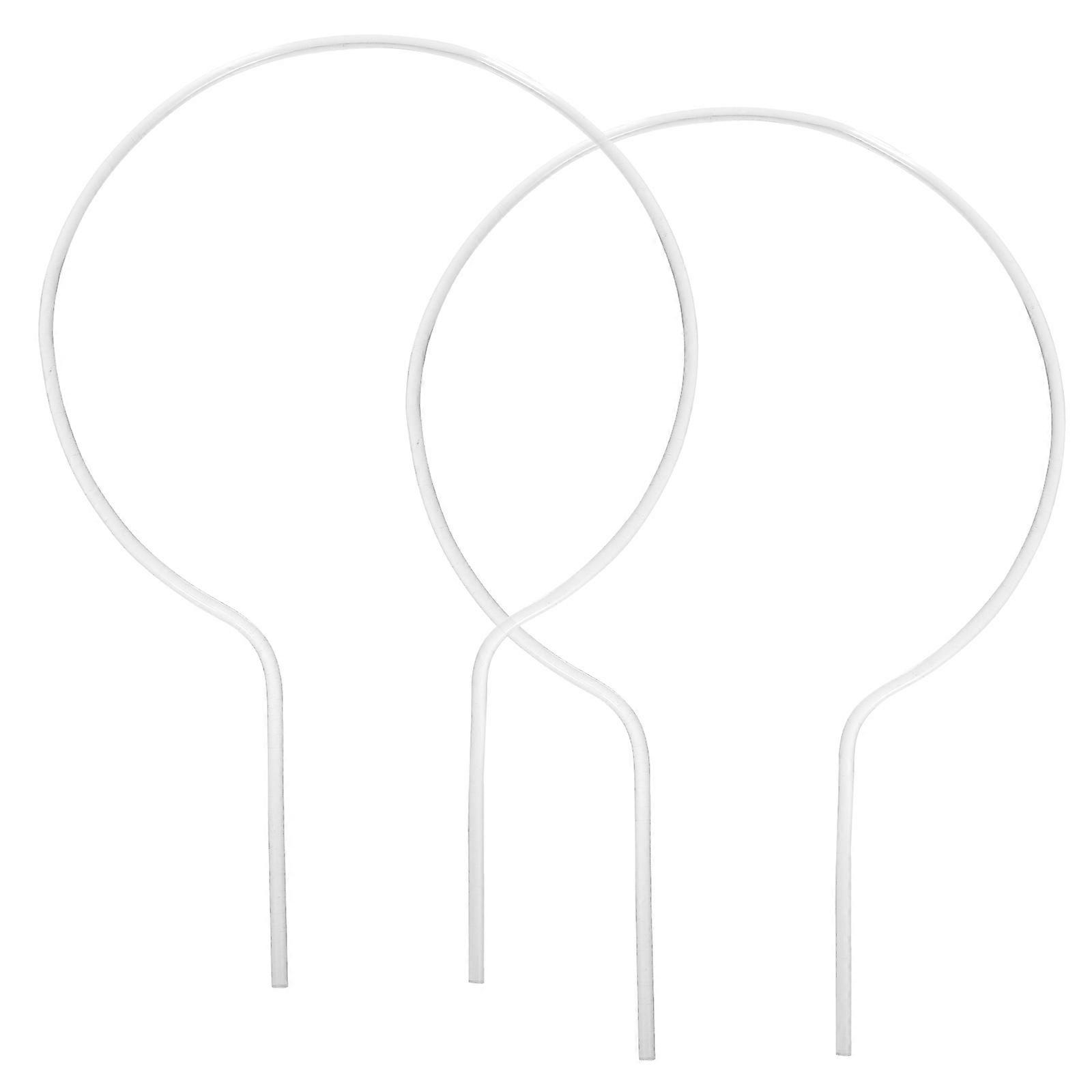 U Shaped Plant Support Stakes Lightweight ABS Climbing Frame Transparent Trellis for Potted Plants Flowers Balconies Offices