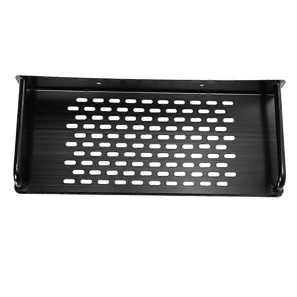 Wall Mounted Bathroom Storage Holder with Drain Shelf, Space Saving Design, Strong Load Capacity, Suitable for Bathrooms and Hotels