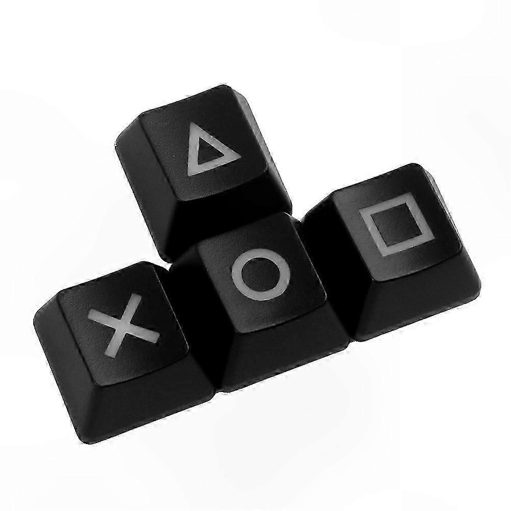 PBT Keycap Set for Mechanical Keyboard - Up Down Keys Replacement Buttons in Black