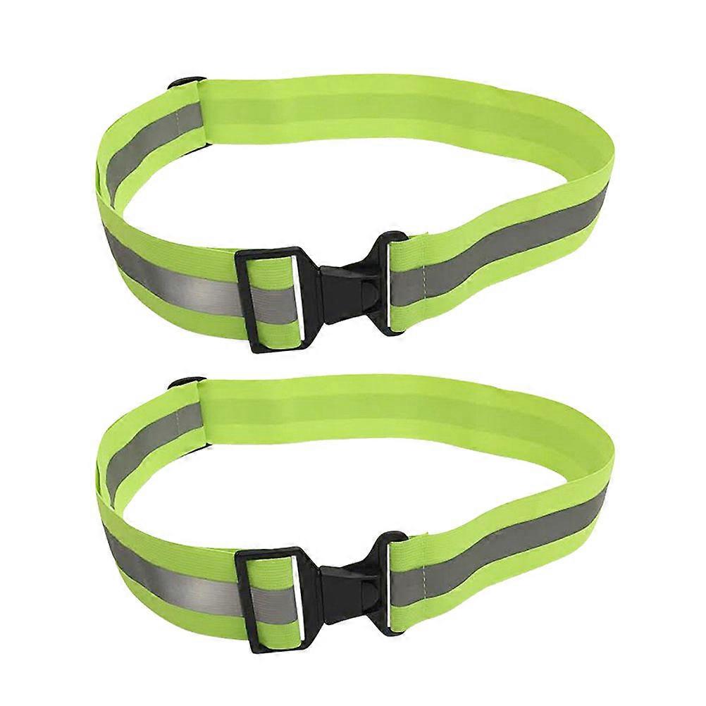 Reflective Gear For Running Safety Reflective Belt High Visibility Waist Band For Night Running 54 x 4 x 1 Cm 2Set