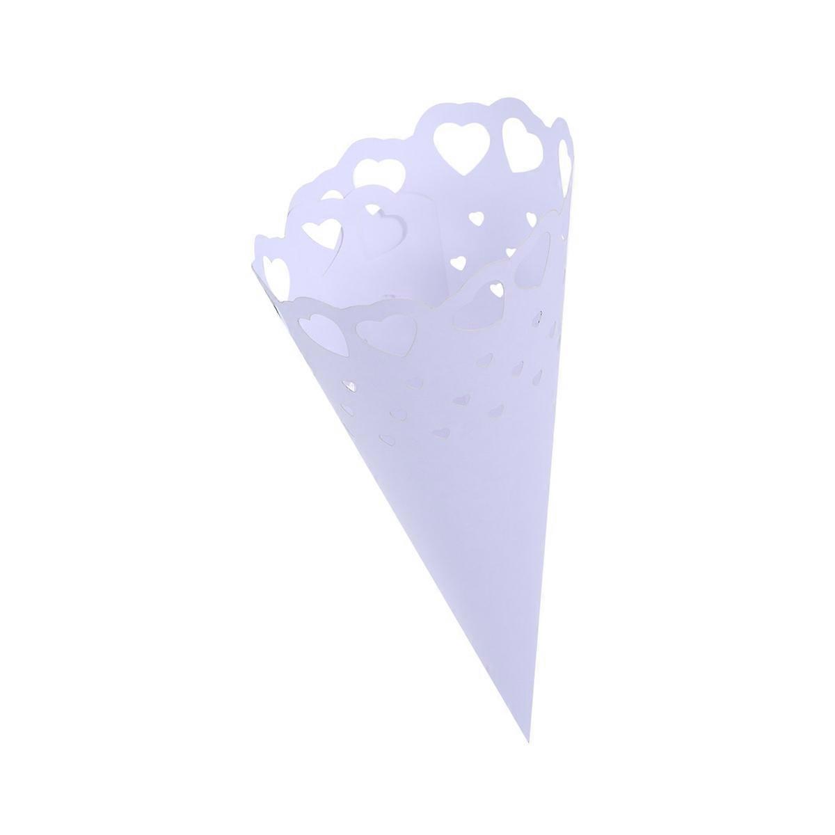 Flower Wrapping Paper Heart Pattern Dried Flower Cone for Decoration 50Pcs