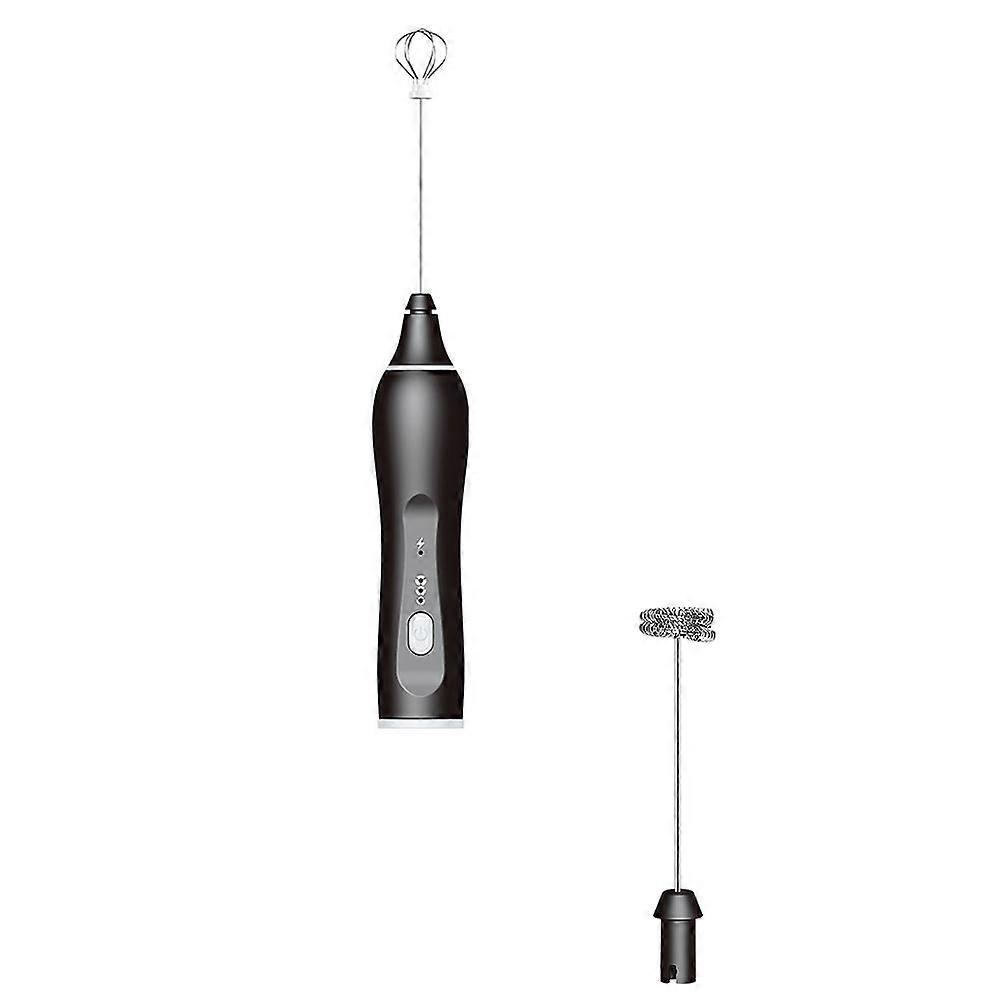 Egg Stirrer For Cooking Baking Kitchen Appliances Black 1 Set With Automatic Whisk