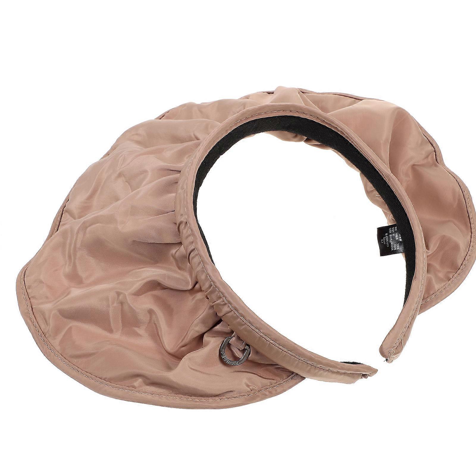 Coffee Color Sunshade Hat Shading Function For Women Men During Summer Time 1Pack