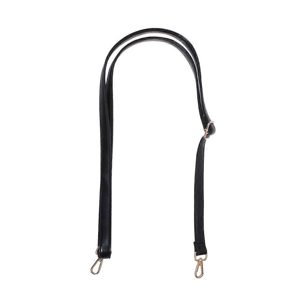 Premium Black PU Bag Strap for Shoulder and Messenger Bags Adjustable Comfortable Replacement 2cm Width