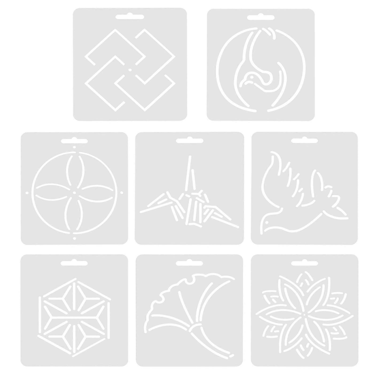 Precise Sewing Marking Ruler Quilting Rulers Durable Safe To Use 8Pcs