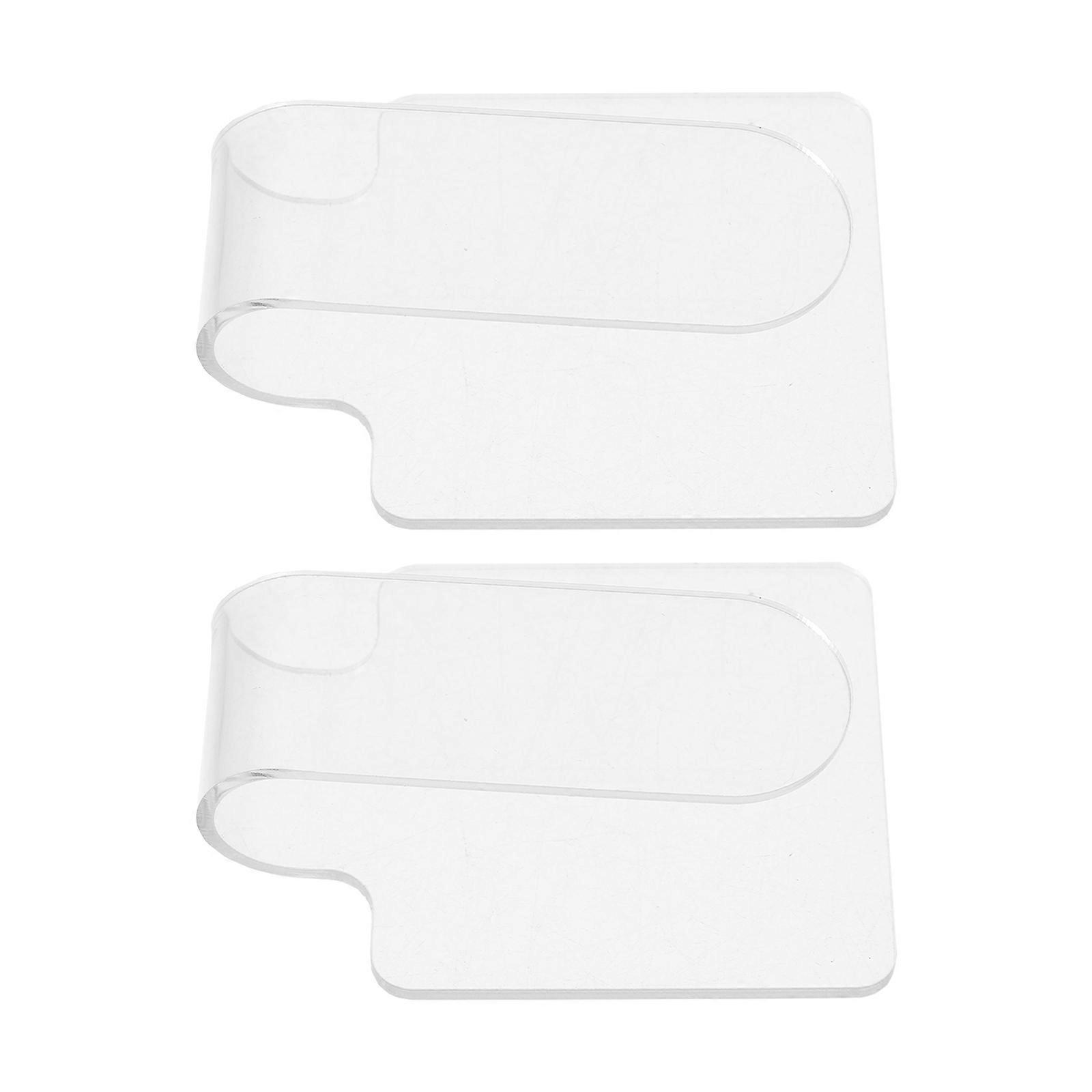 Clear Makeup Mixing Palette Handheld For Makeup Use 8X6cm Mix Foundations 2Pcs