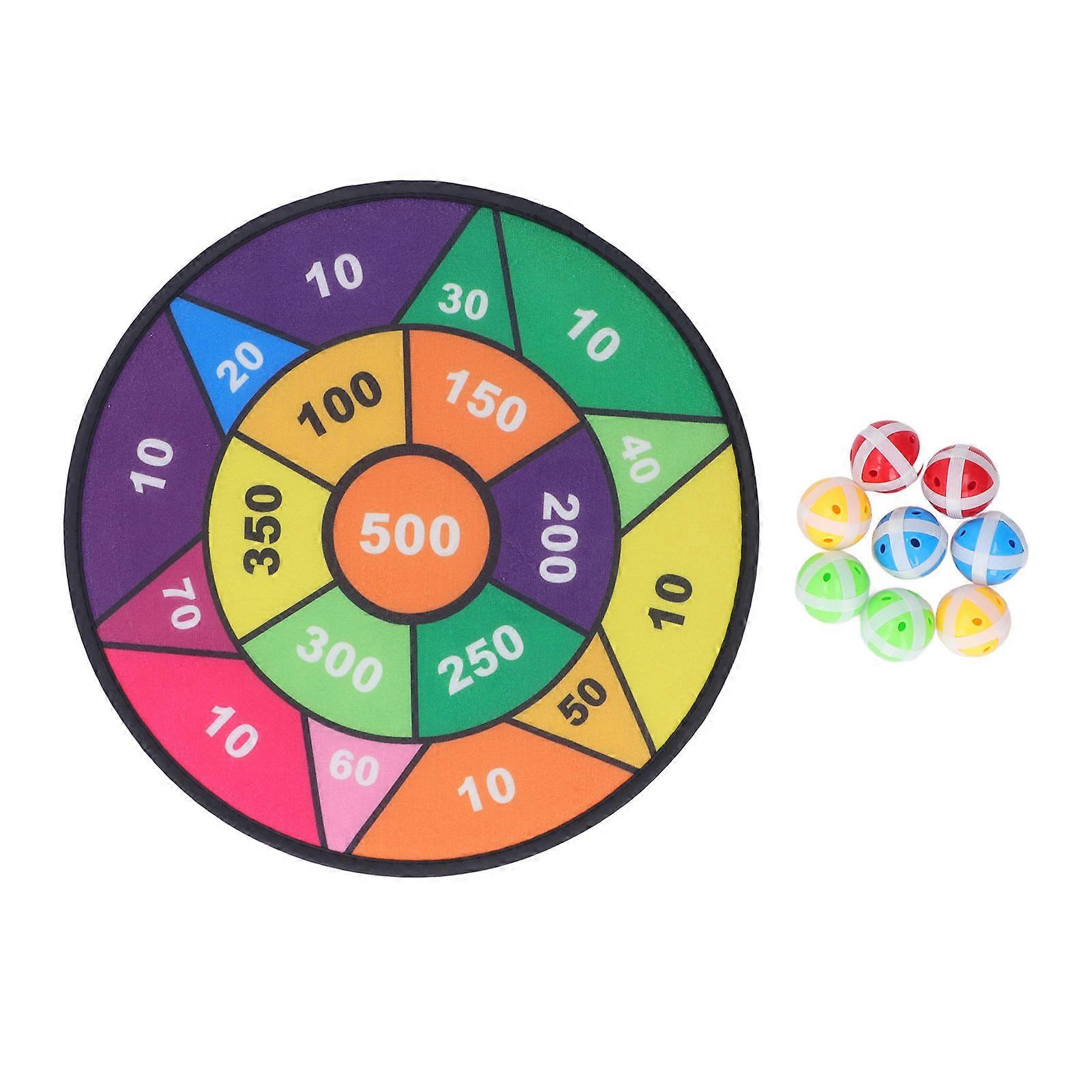 Kids Dart Board Game with 8 Stick Balls Number Dart Board Indoor Outdoor Sport Interactive Toy