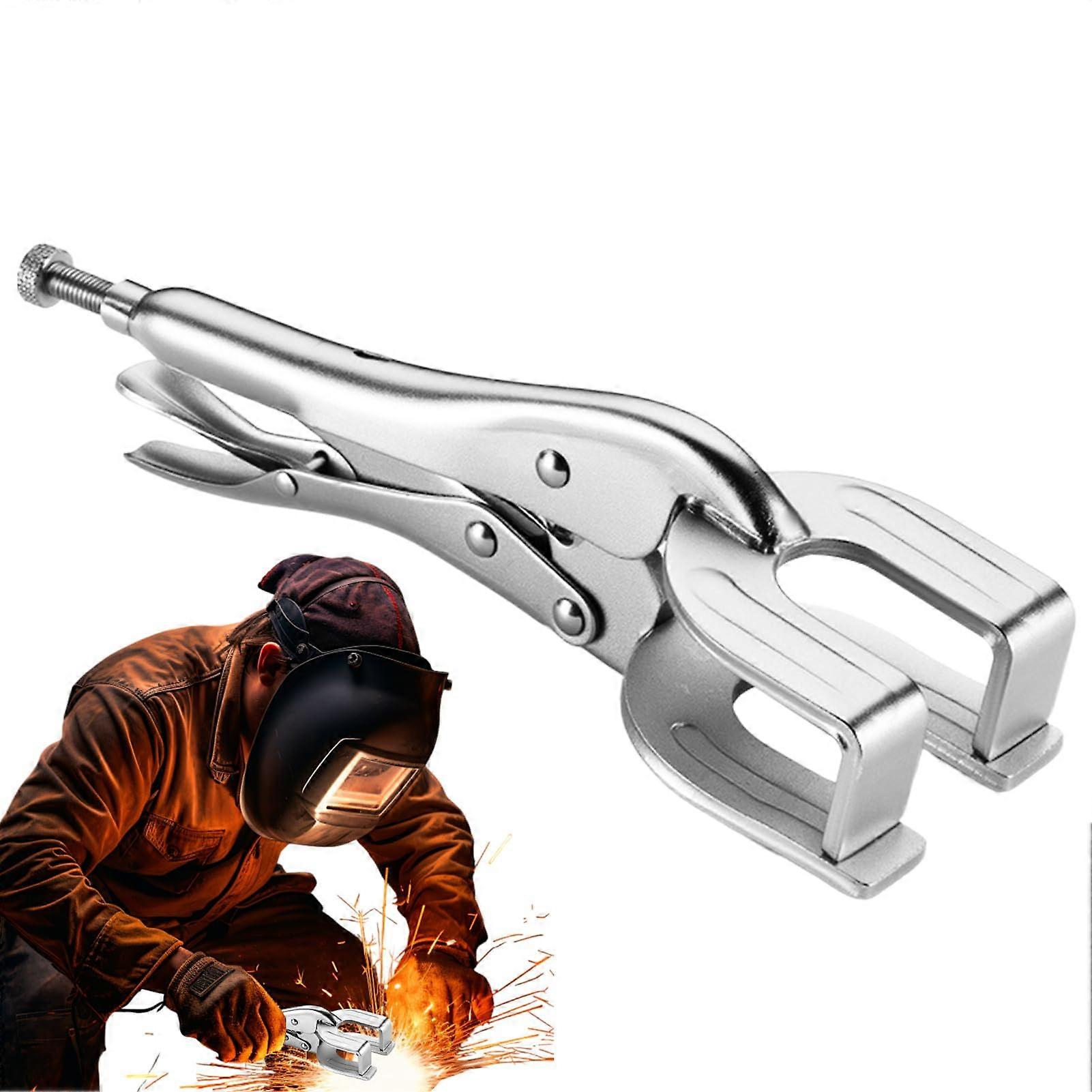 Welding Clamps Adjustable 9 Inch Locking Pliers, Heavy Duty Vise Handle, Soldering Tool For Fixing And Grinding