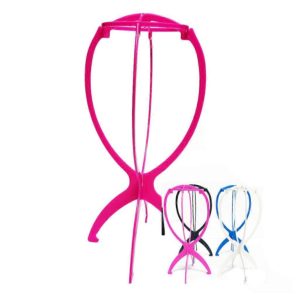 4pcs Assorted Color Plastic Wig Hanger Stands for Easy Storage and Display Lightweight and Portable