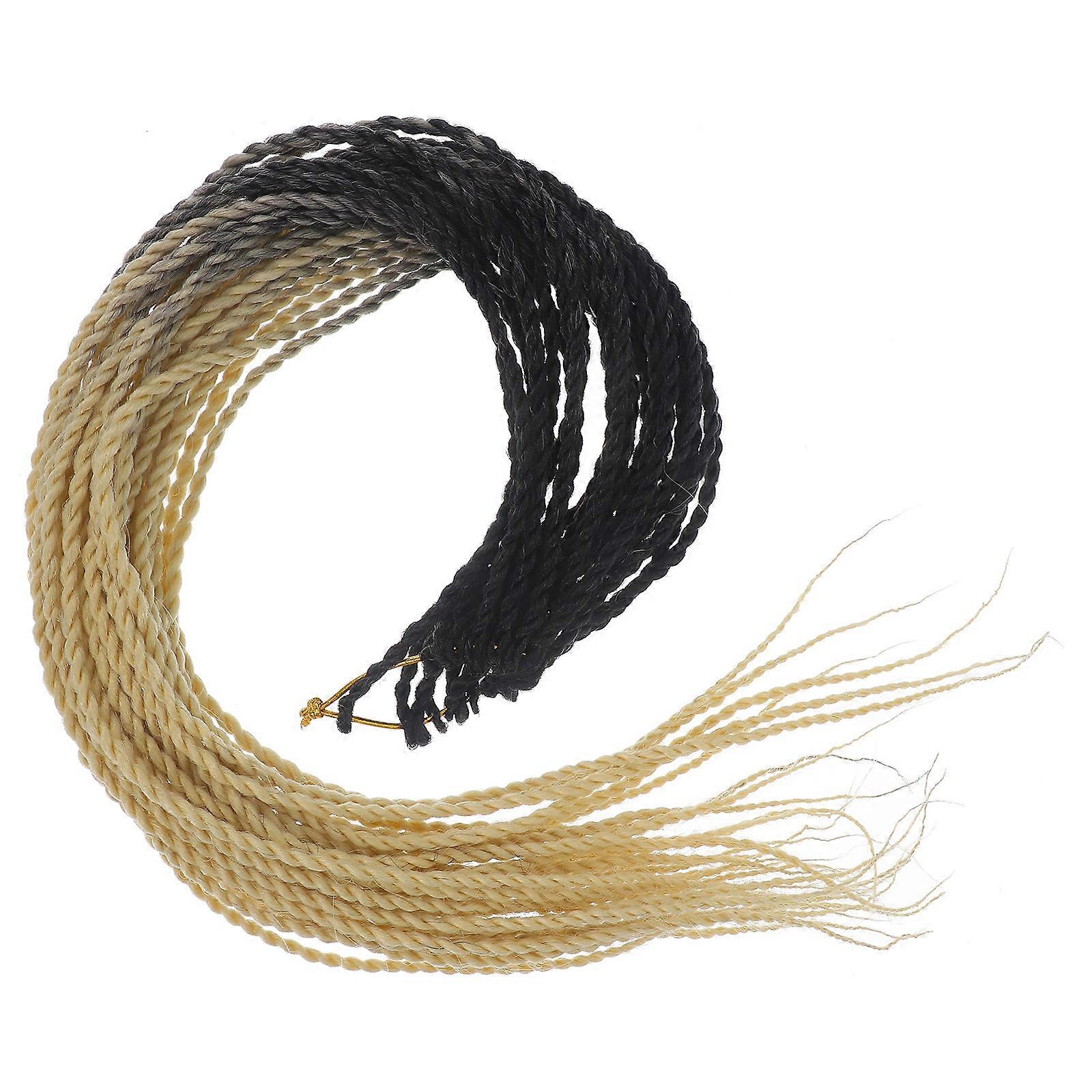 Ponytail Braid with Gradient Color Made of High Temperature Fiber for Stylish Decoration 24 Inches
