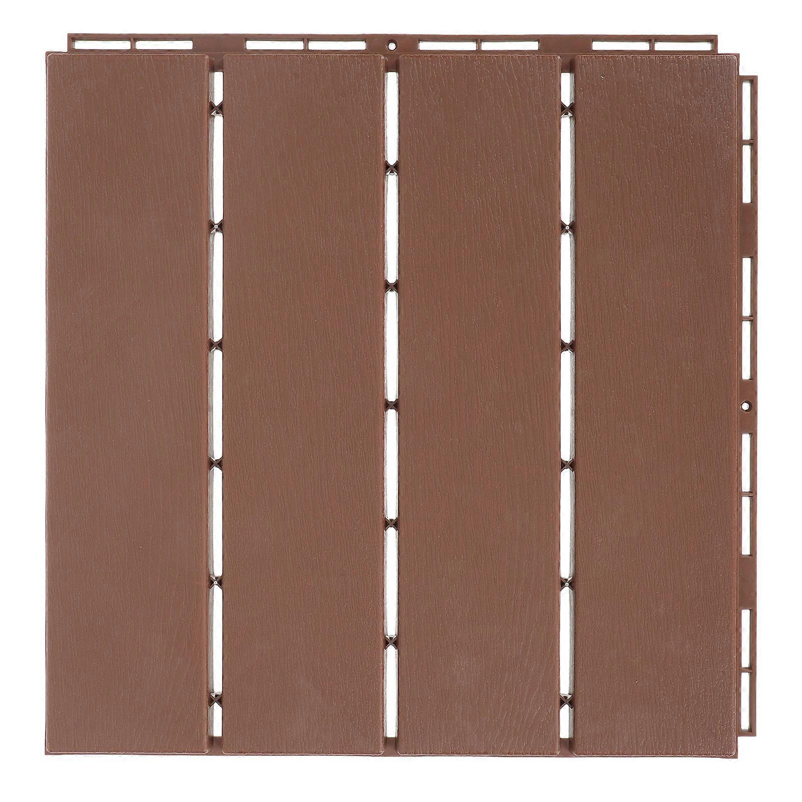 Durable Outdoor Wood-Plastic Floor For Balconies Featuring Corrosion Prevention In 30x30cm Size 1Set