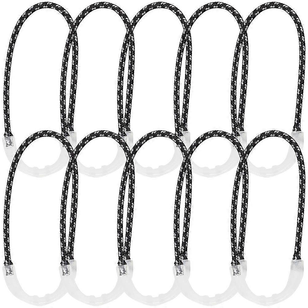 FRCOLOR 10Pcs Camping Backpack Zipper Pullers with Luminous Design and Wear resistant Zipper Pulls