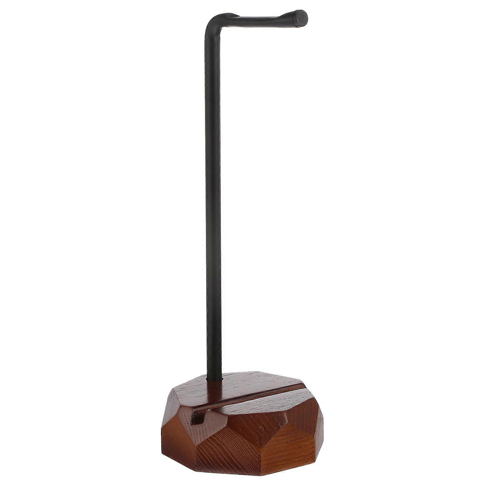 Headphone Stand For Desk Solid Wood Headset Holder Durable Organization Assorted Saving 1Set