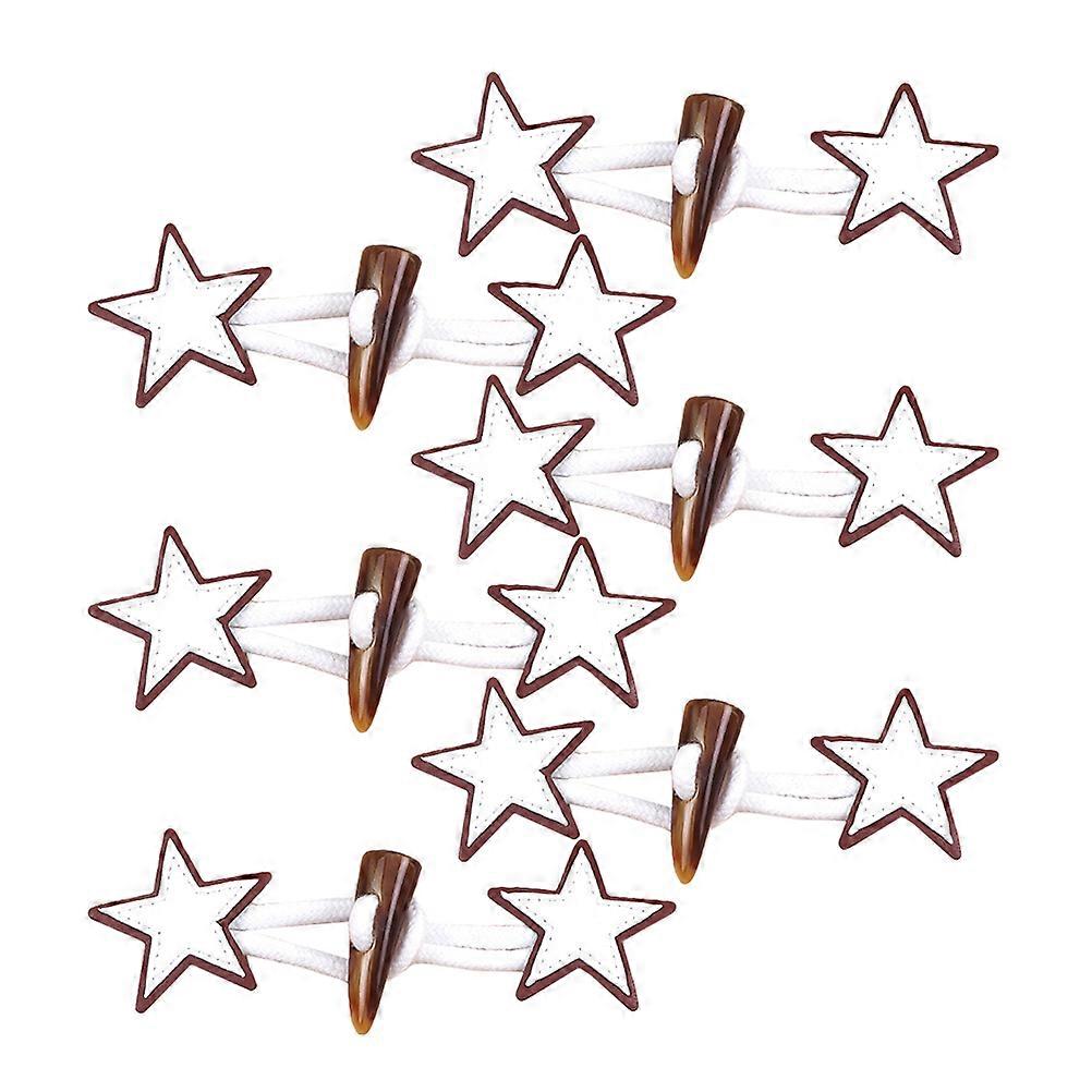 Golden Decorative Coat Buttons for Decoration, Stylish Toggle and Buckles, 6 Pairs