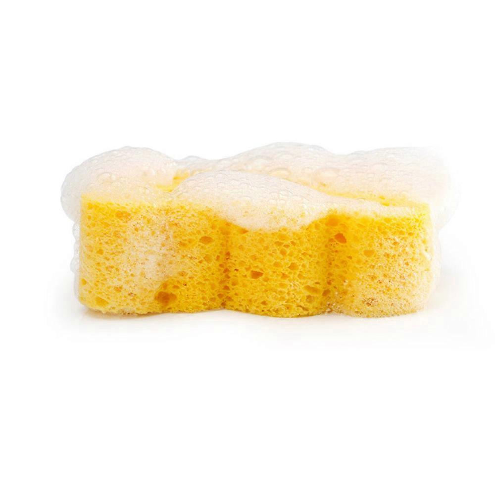 Orange Cartoon Bath Sponge for Comfortable Premium Sponge for Bathing 4.5x3.5 Inches