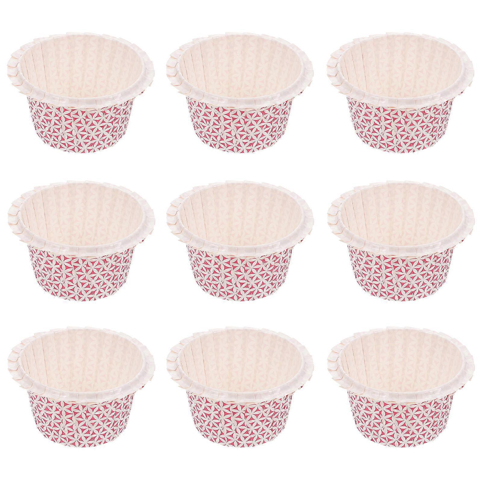50Pcs Creative Cake Baking Cups For Friends And Family Made Of Pink Food Grade Paper For Enjoyable Baking