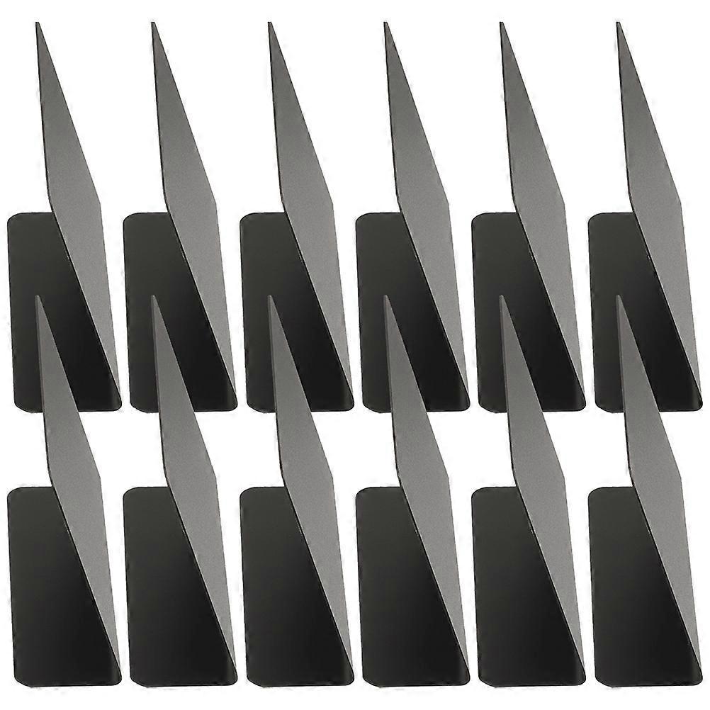 12Pcs Reusable Message Boards Chalkboards In Black PVC Material For Families And Restaurants