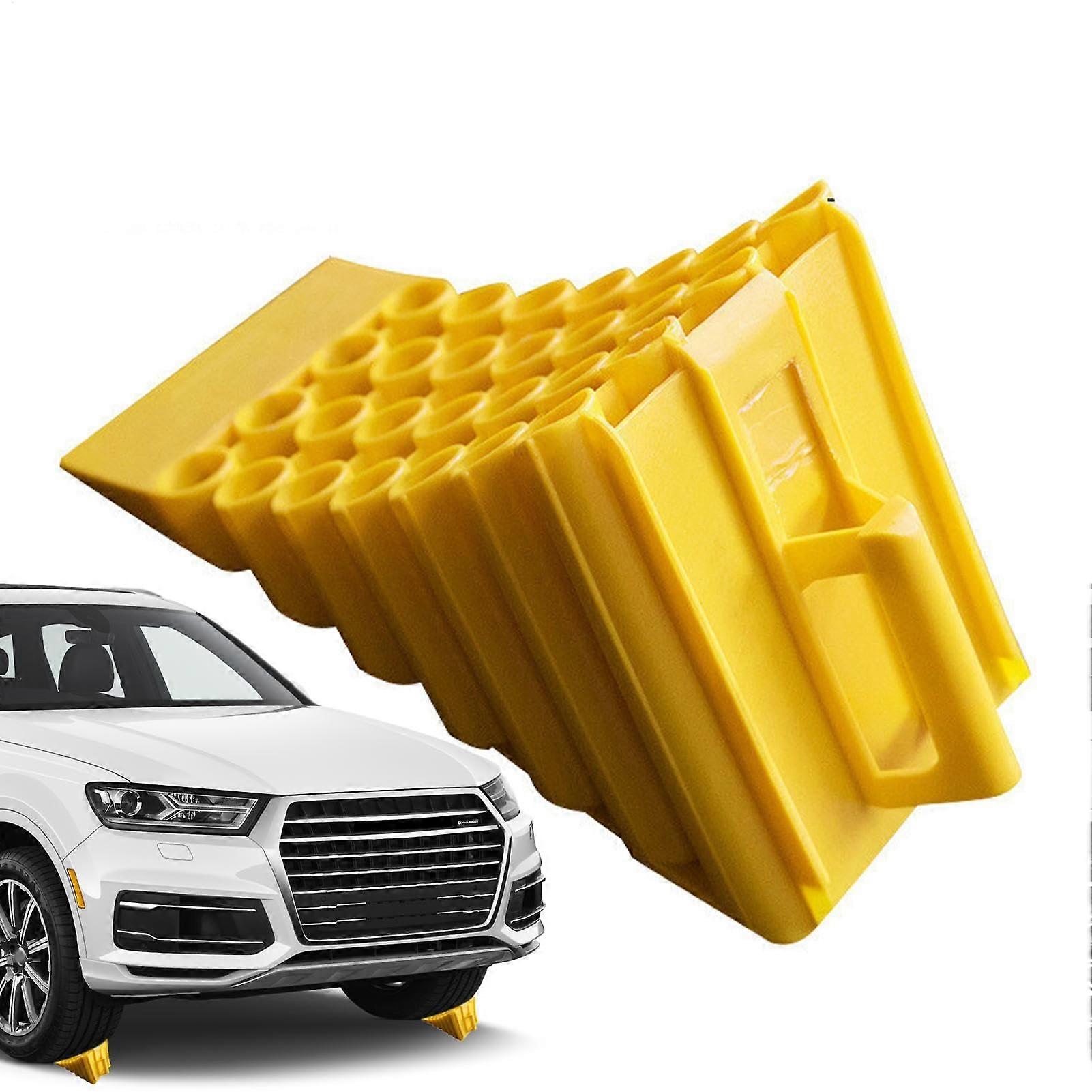 Wheel Chocks For RVs And Trailers - Heavy-Duty Rubber Construction, Non-Slip, Keeps Wheels Secure In Place