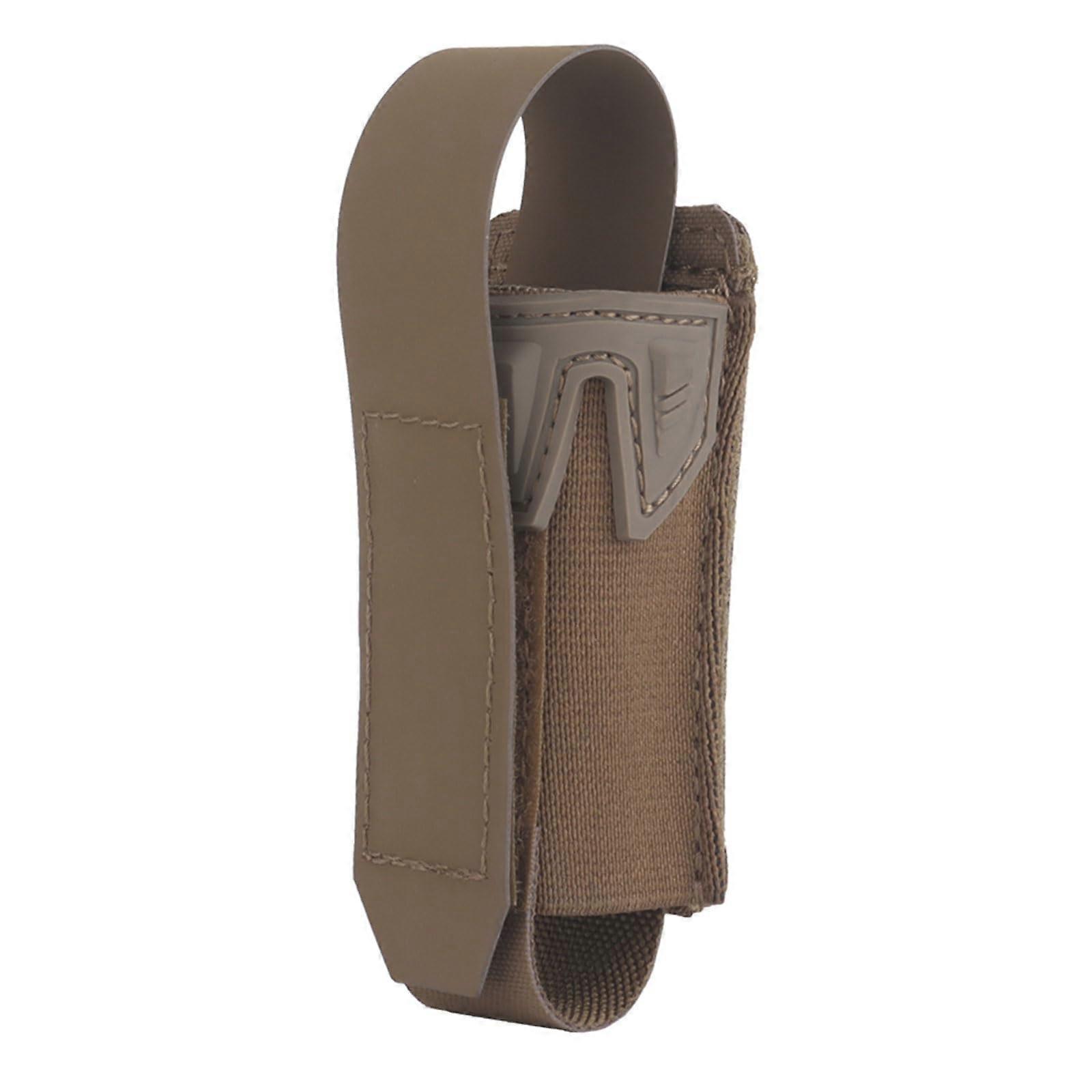9mm Airsoft Mag Pouch Pistol Magazine Pouch with Protective Cover Plate Quick Release Agility Style MOLLE Tactical Belt Equipment Khaki