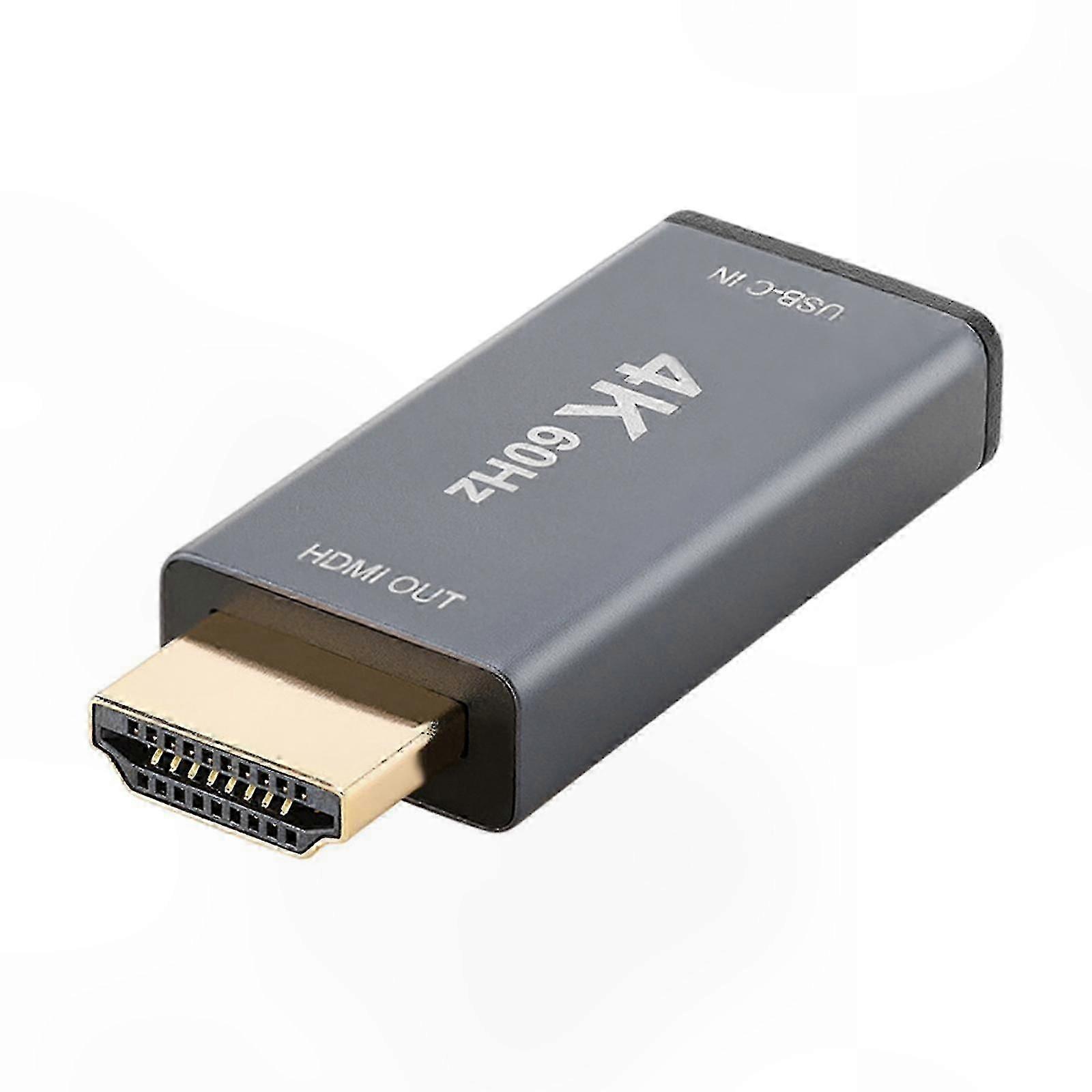 4K HDMI Adapter for USB-C Devices, 60Hz Output for Tablets, Phones, and Laptops