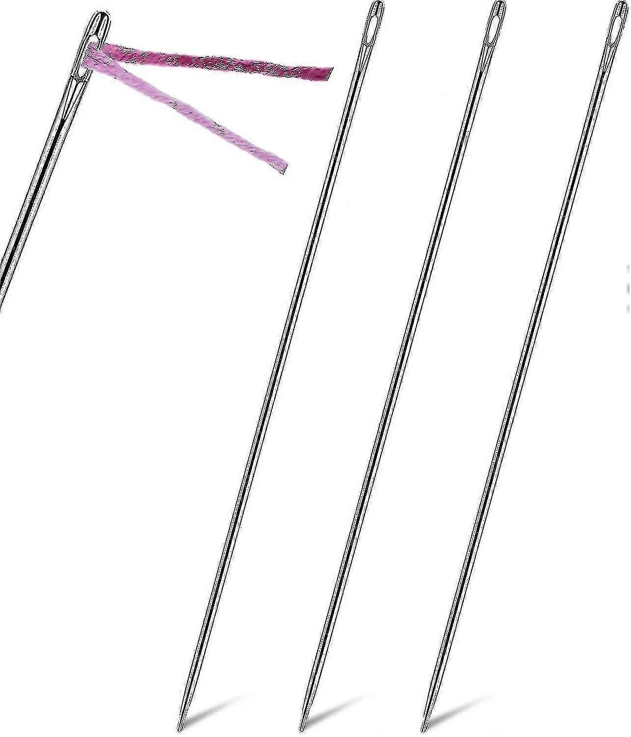 hånd sy nål 3 stk 12in møbeltrekk lang rett rustfritt stål