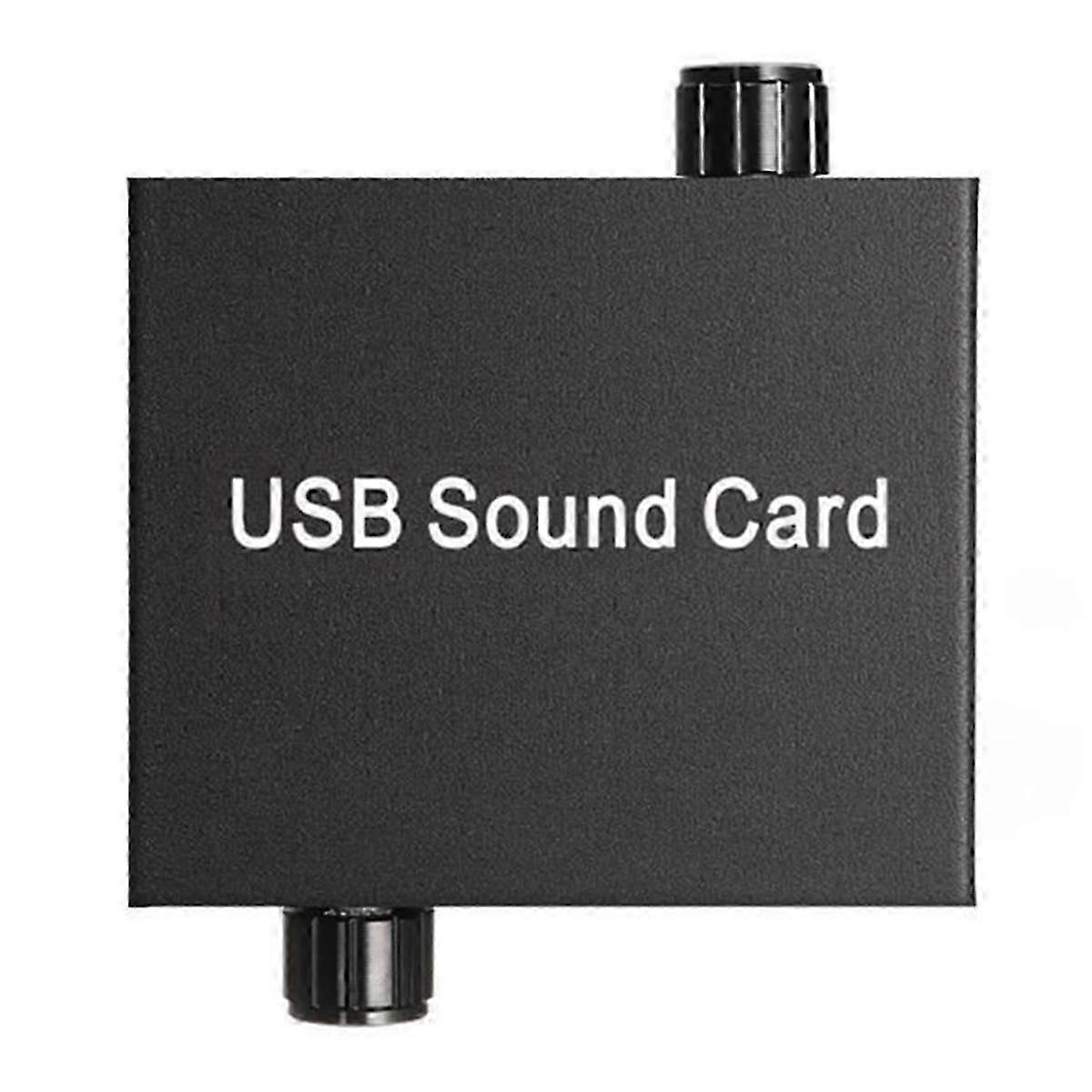 USB Sound Card for Laptop Earphone Microphone Sound Card USB External Sound Card Support 3.5mm Type