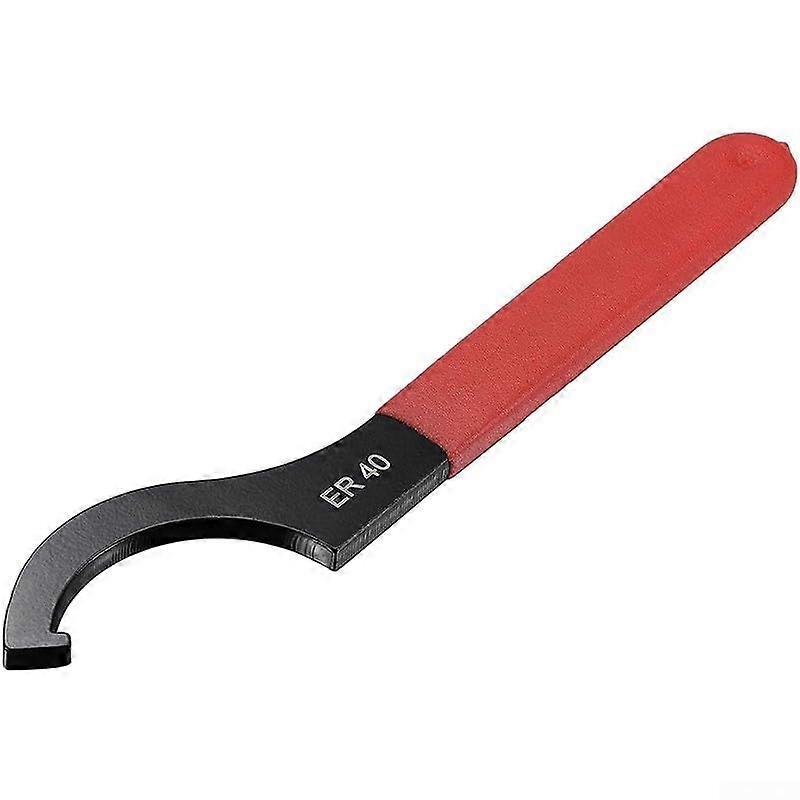 Hook spanner with advanced design, suitable for all types of lathe clamping needs, made of carbon steel with enhanced grip features (ER40).