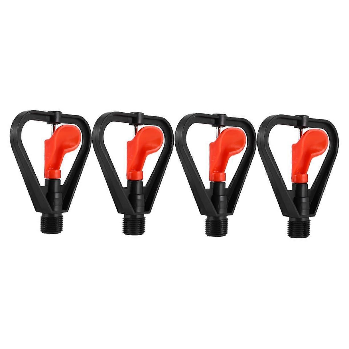 4PCS Automatic Sprayer Nozzle Durable Plastic Lawn and Garden Watering Sprinkler Easy Installation and Detachment
