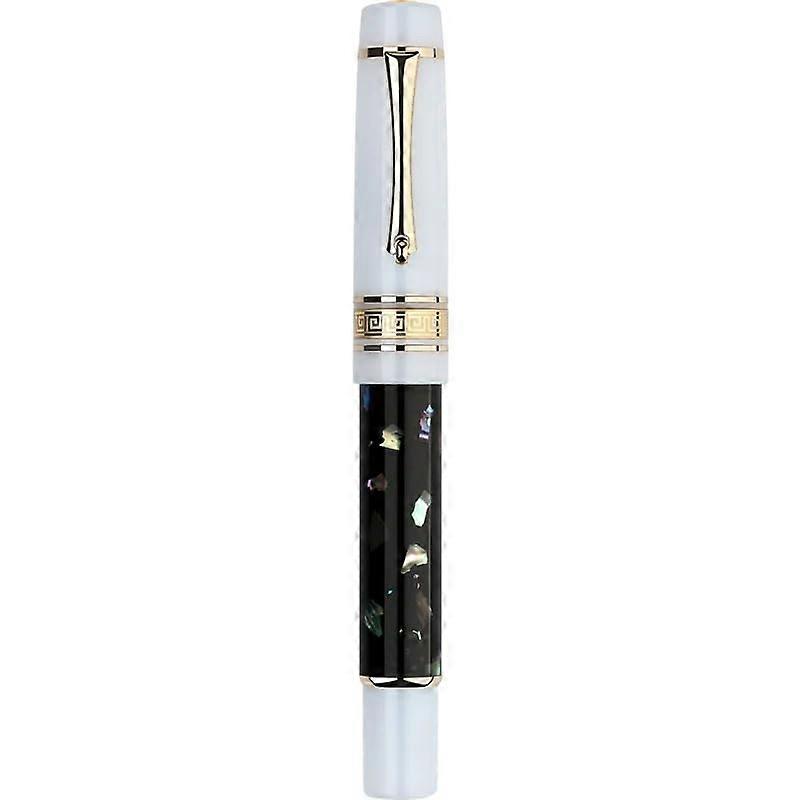 Black Resin Fountain Pen With #6 EF/F/M Nib, Converter, 0.5mm, Gift Pen For Office And School