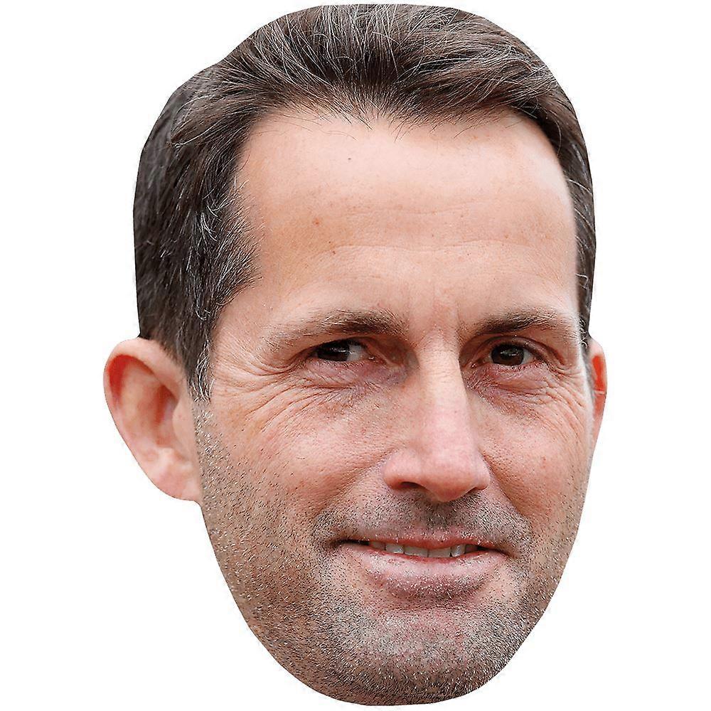 Ben Ainslie (Stubble) Celebrity Mask, Flat Card Face