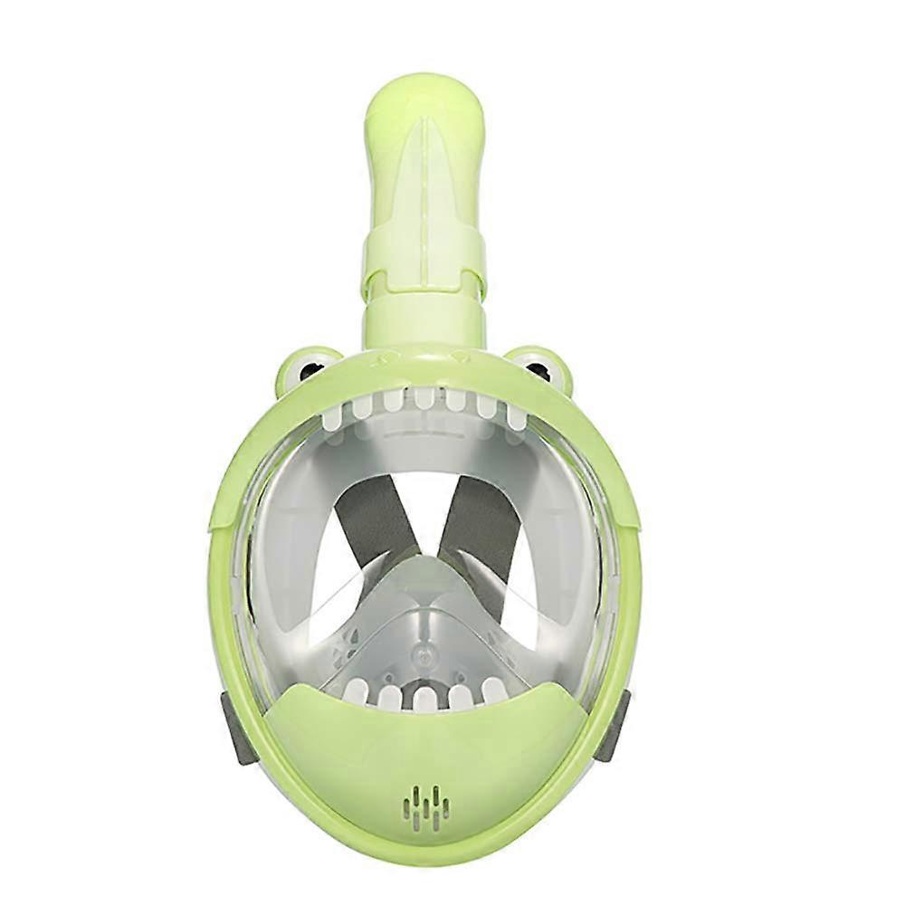 Snorkel Set Full Face Snorkeling Set Easy Breathing AntiFog AntiLeak, Adjustable Head Strap Detachable Camera Mount Diving Set for Kids