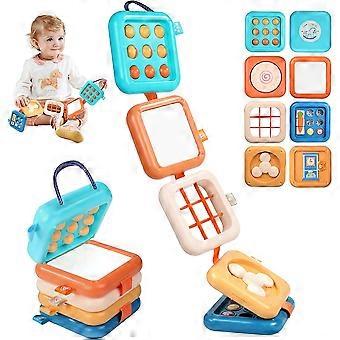Busy Board for Toddlers Montessori Sensory Toys for Baby Fine Motor Skills Travel Airplane Activity